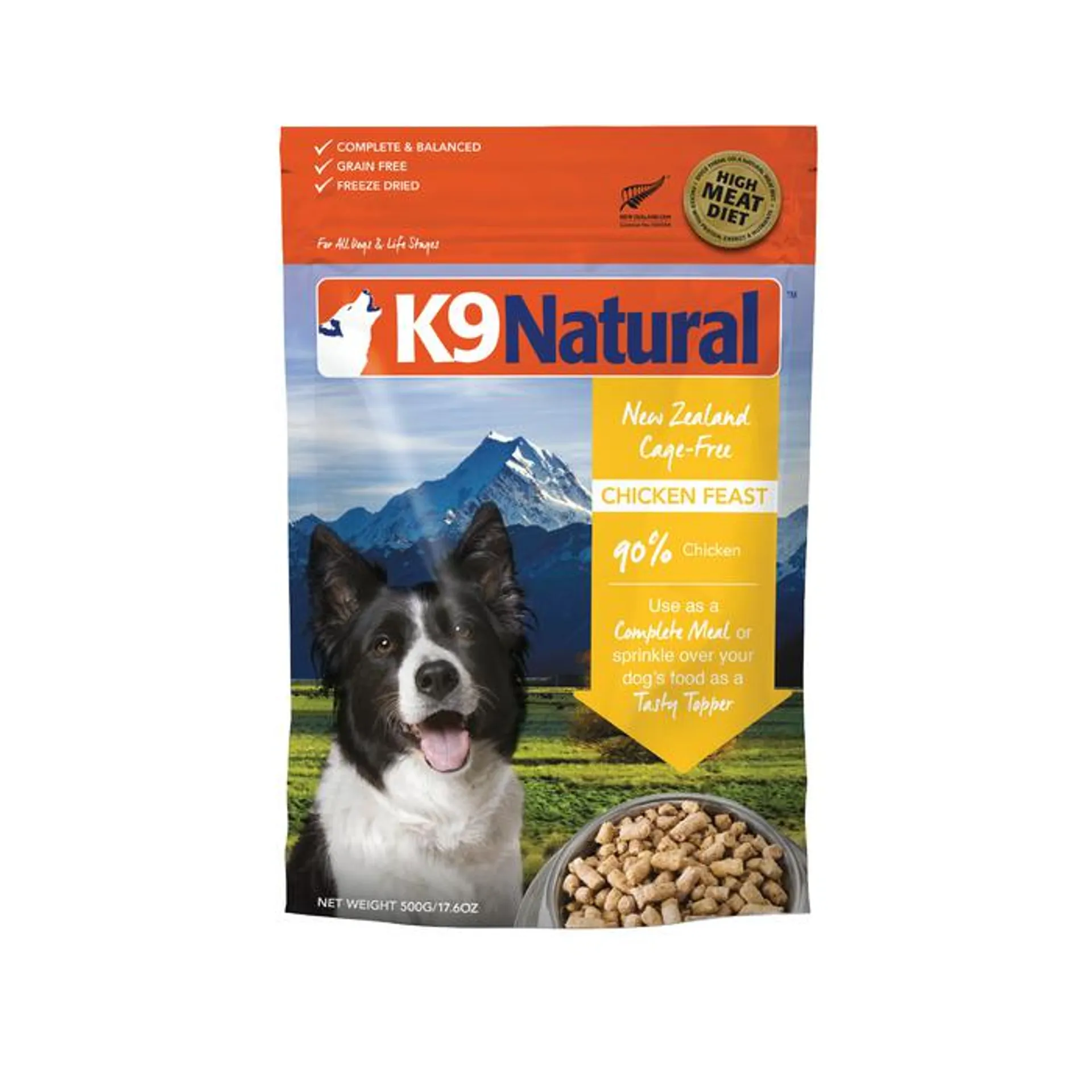 K9 Natural Freeze Dried Chicken Dog Food 500g