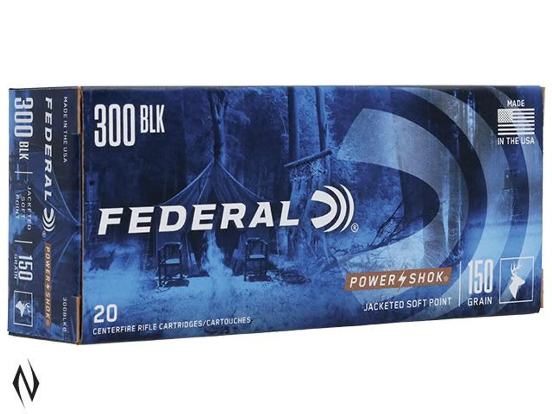 Federal Power-Shok 300AAC BLACKOUT 150gr JSP (20)