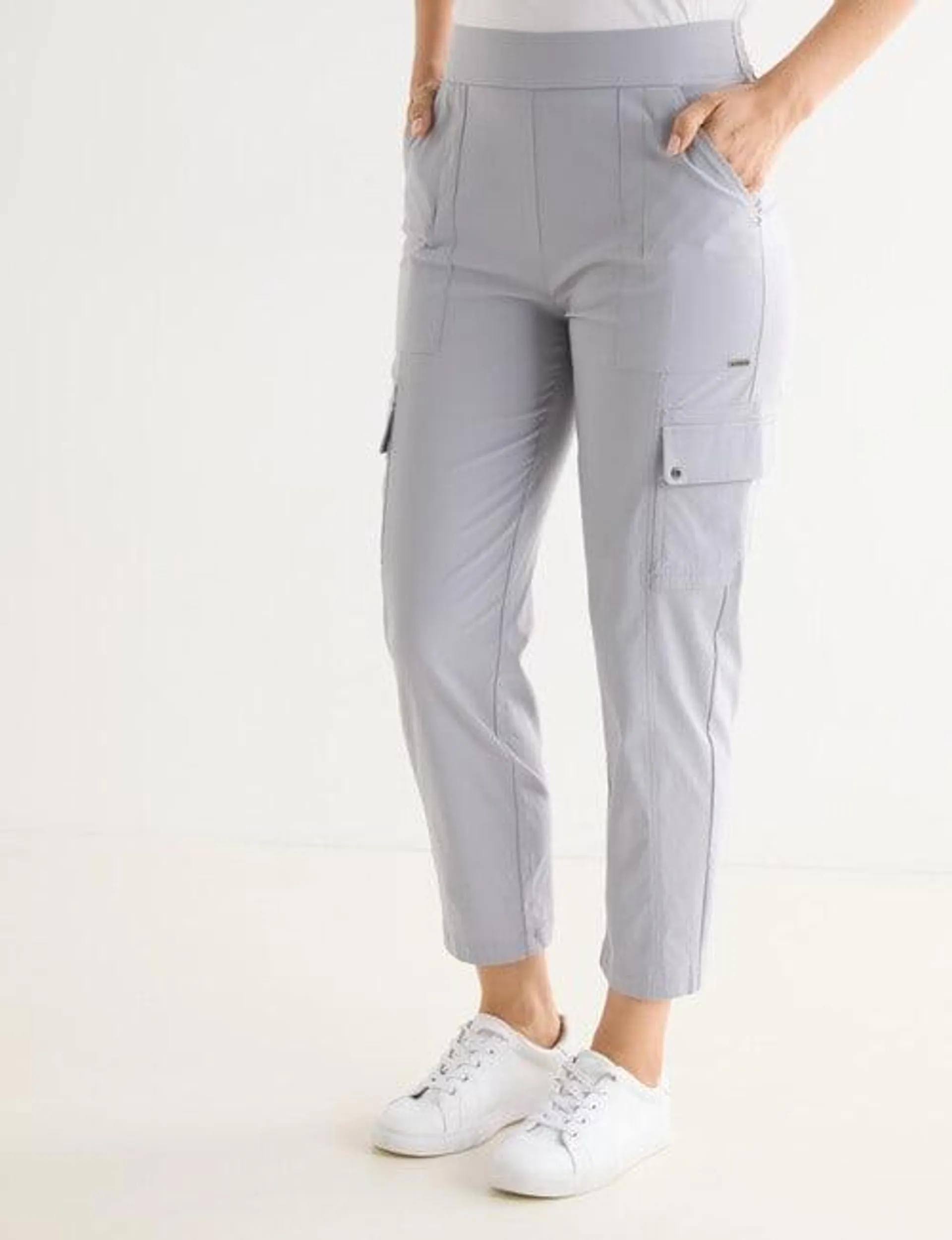 Line 7 Headlands Stretch Capri Pant, Silver