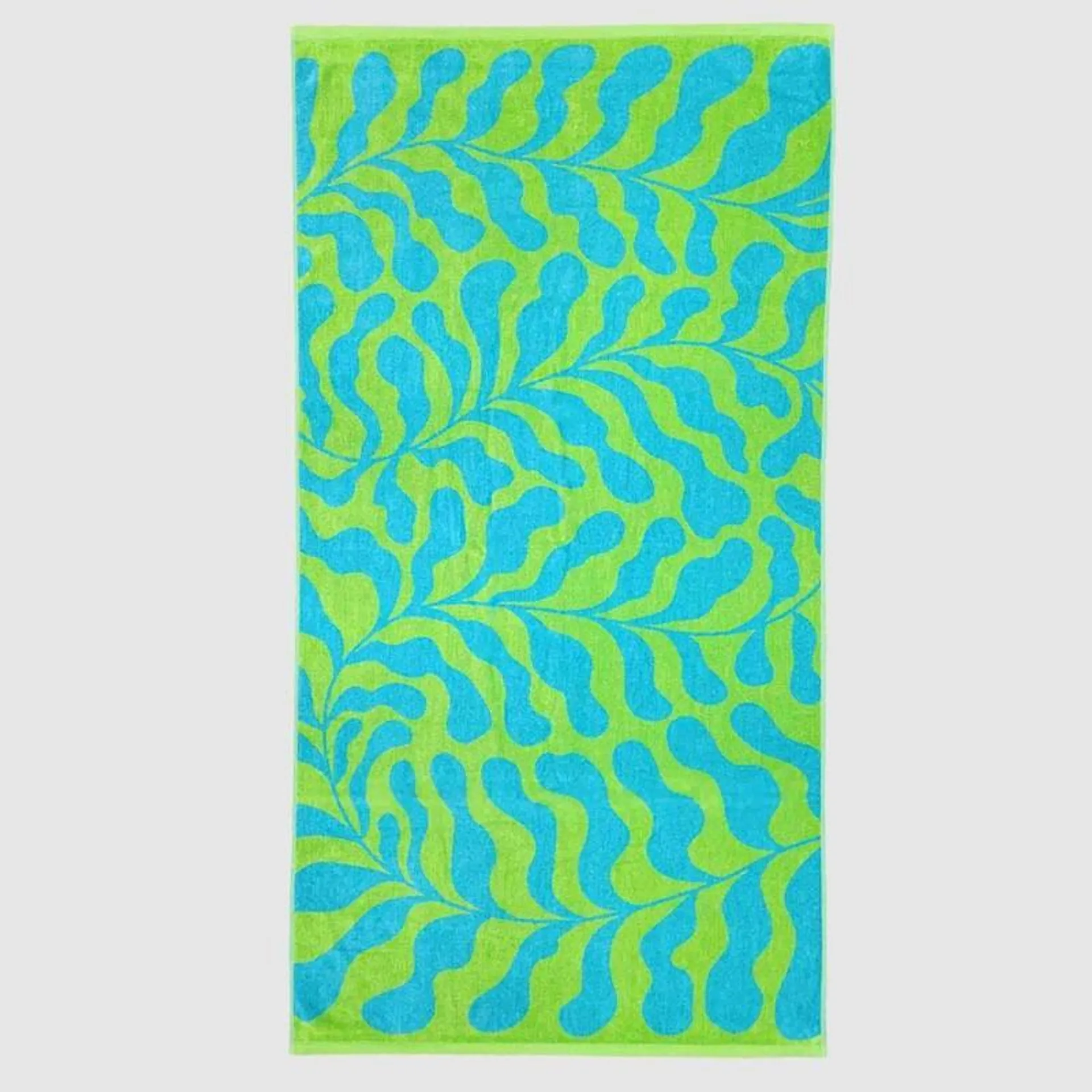 Galaxy Coral Lime Beach Towel