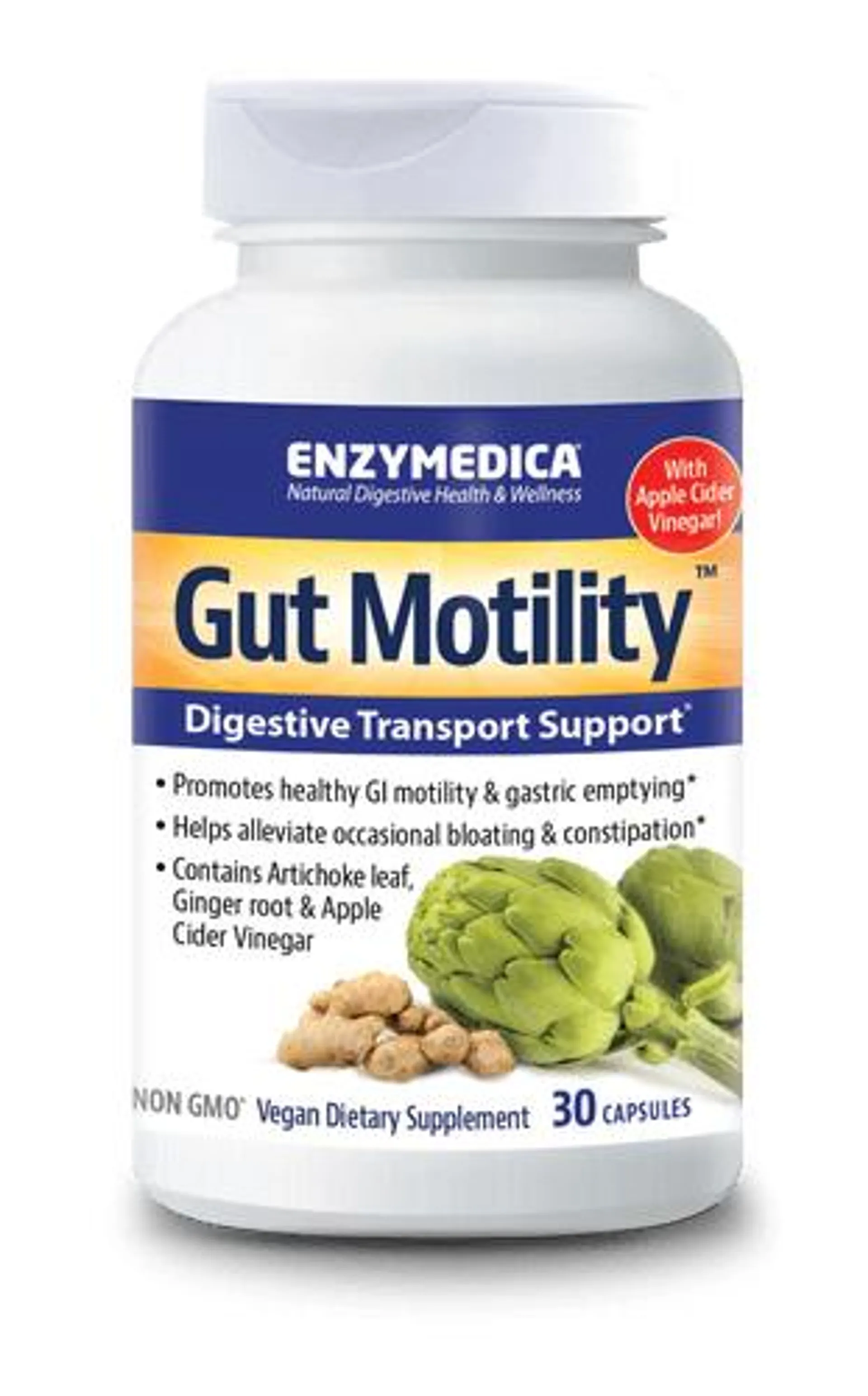 Enzymedica Gut Motility Digestive Transport Support 30 Capsules
