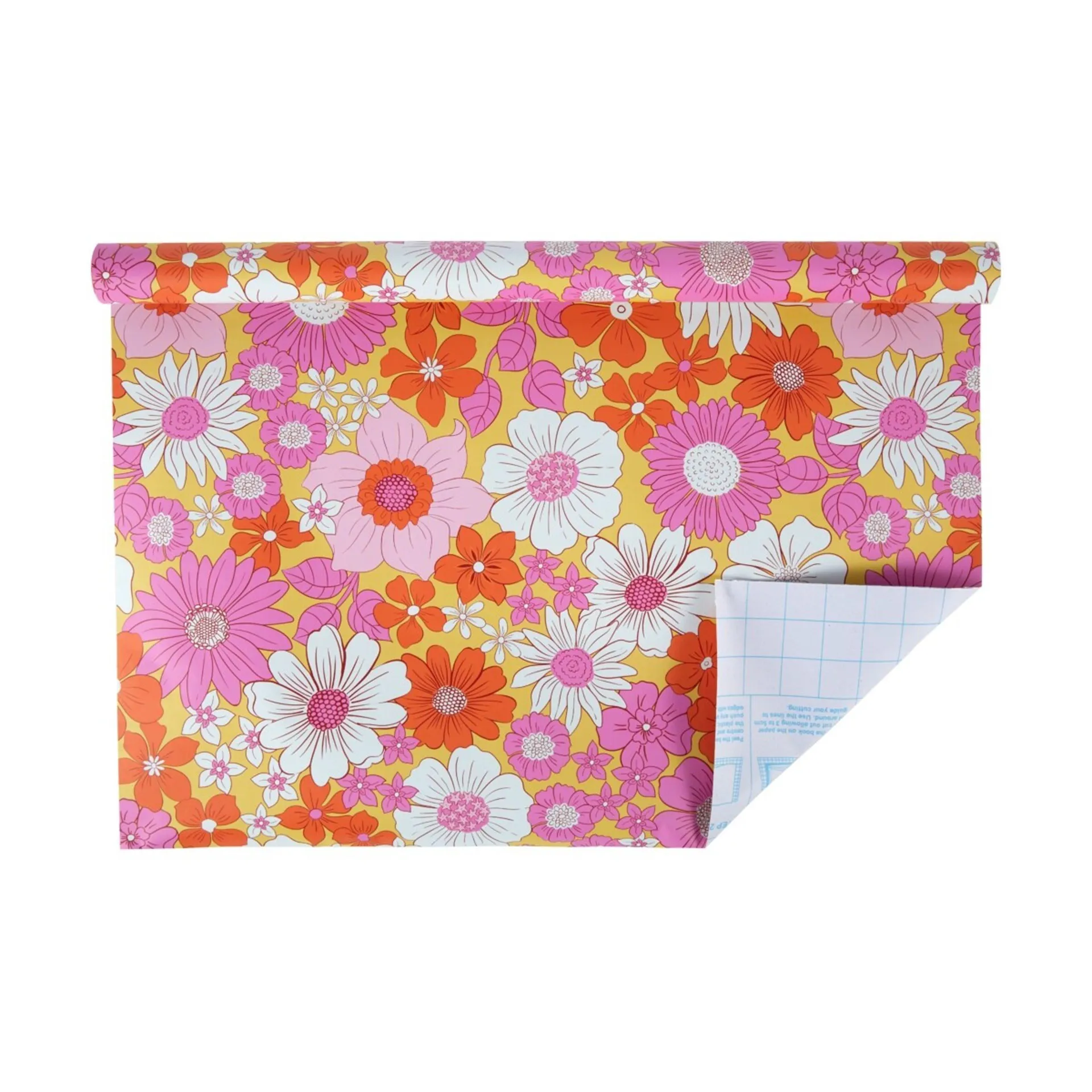 1m Self Adhesive Book Cover - Surf Floral