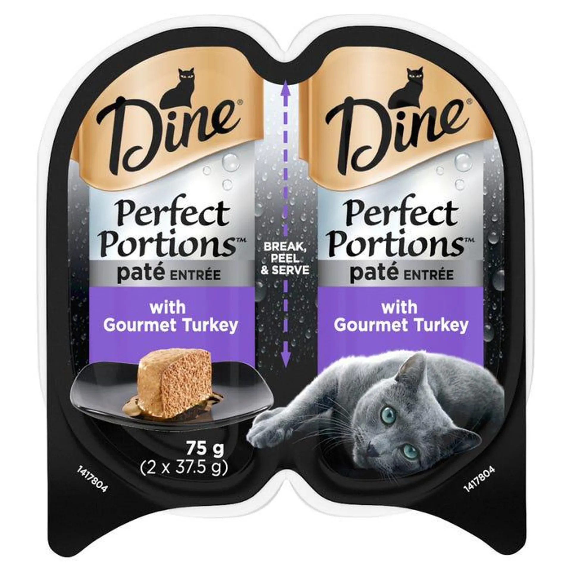 Dine Perfect Portions Pate Entree With Gourmet Turkey 75g