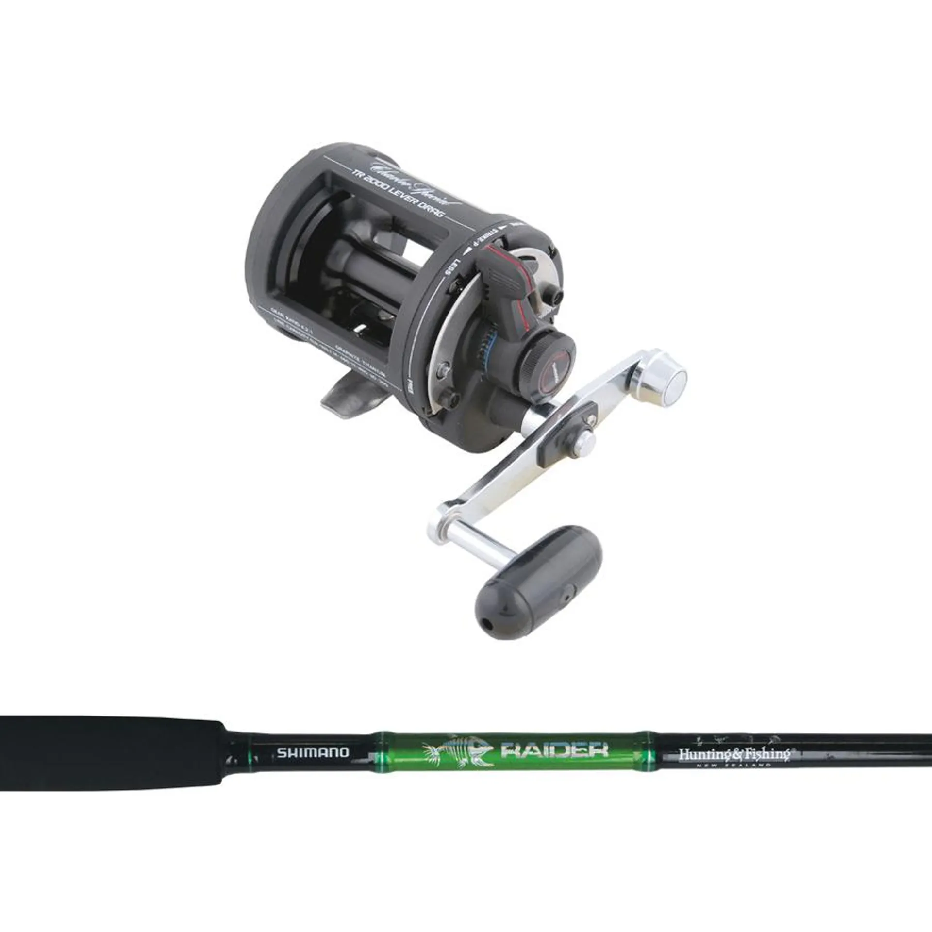 Shimano Triton Lever Drag 2 TR2000LD / Raider 6'6" 6-10kg 1 Piece Boat Rod