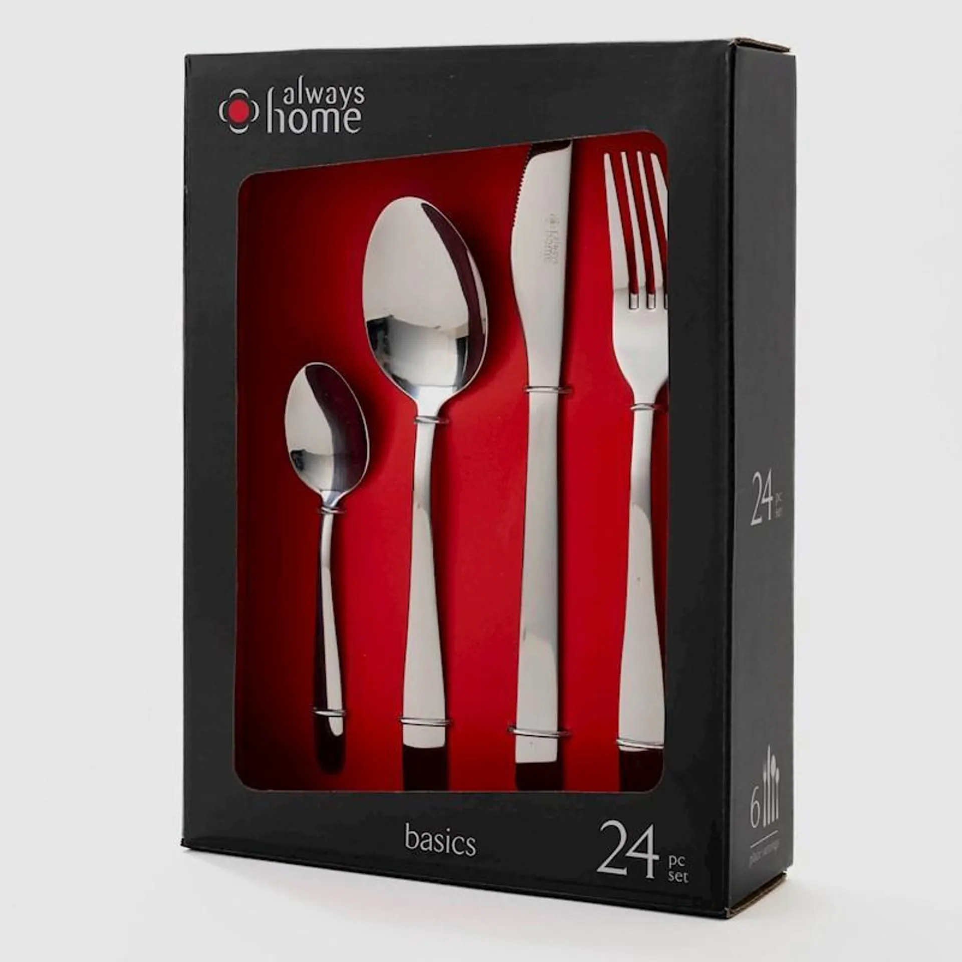 Always Home Basics Cutlery Set 24 Piece