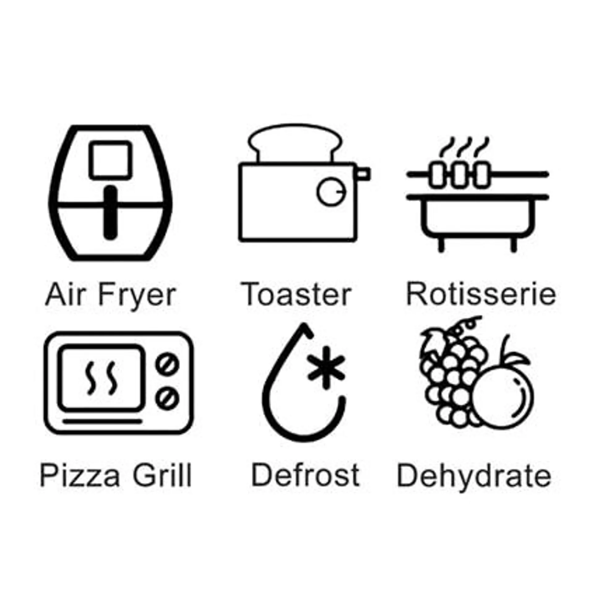 Air Fryer and Rotisserie