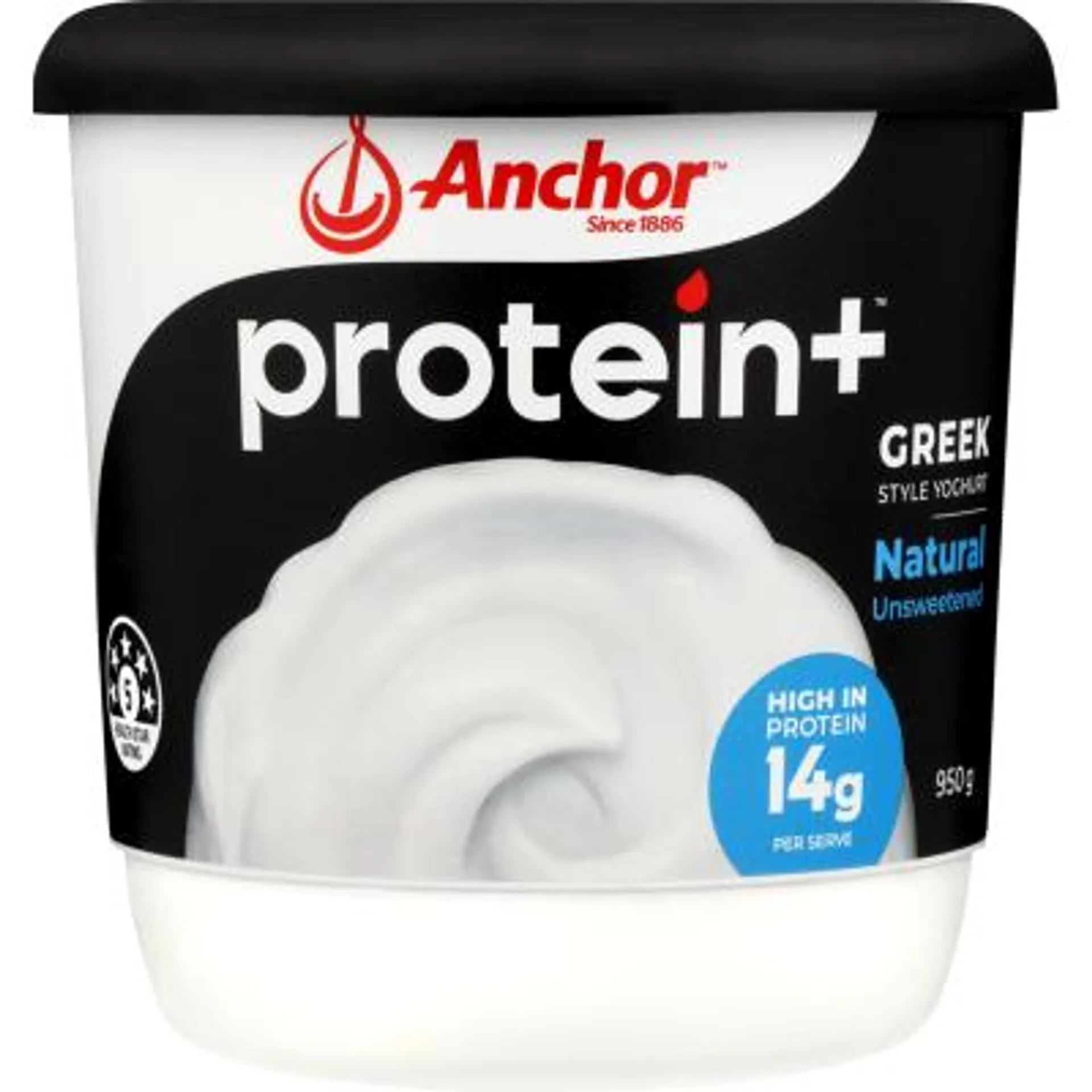 Anchor Protein+ Natural Unsweetened Greek Style Yoghurt