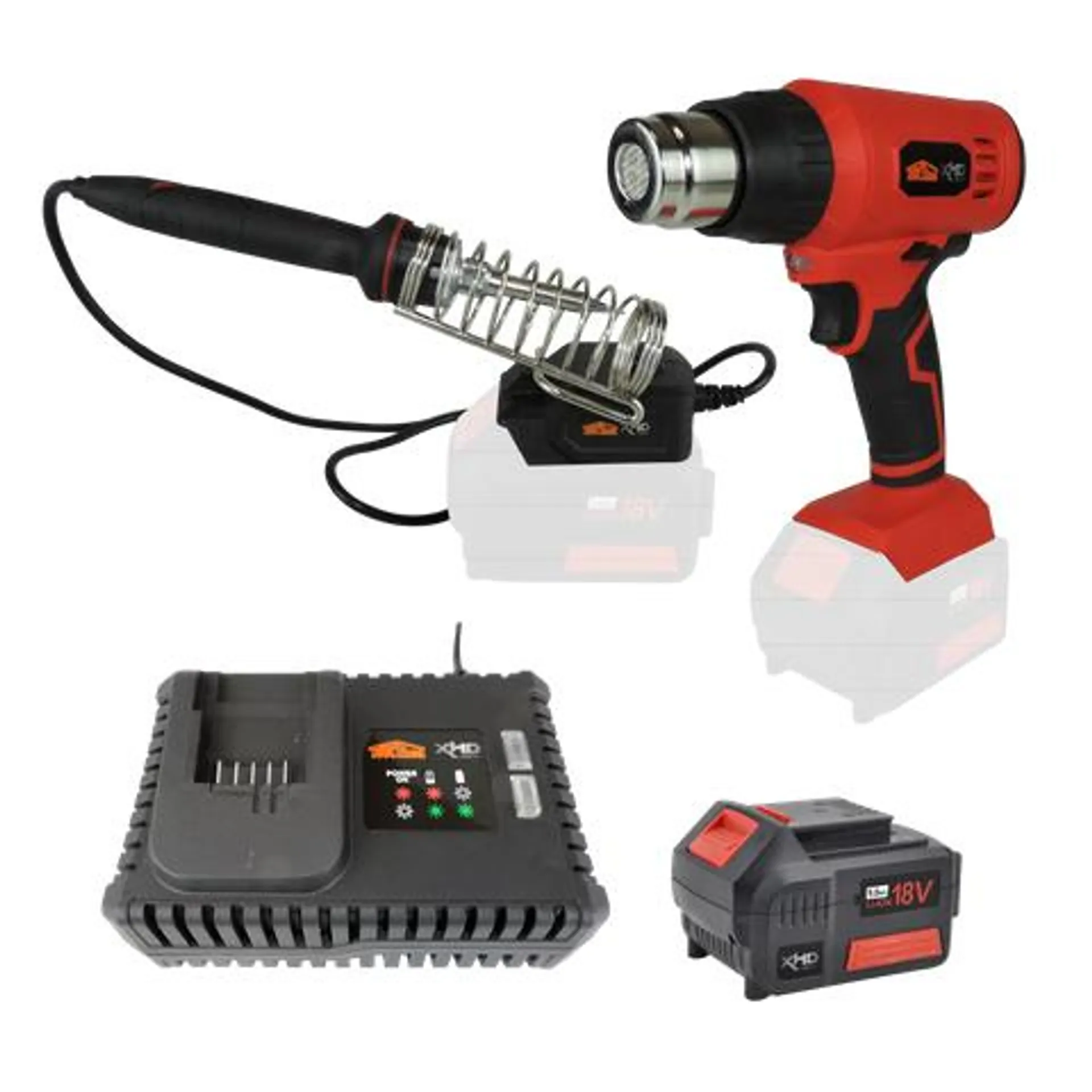 ToolShed XHD Cordless Heat Gun and Soldering Iron Kit 18V 5Ah