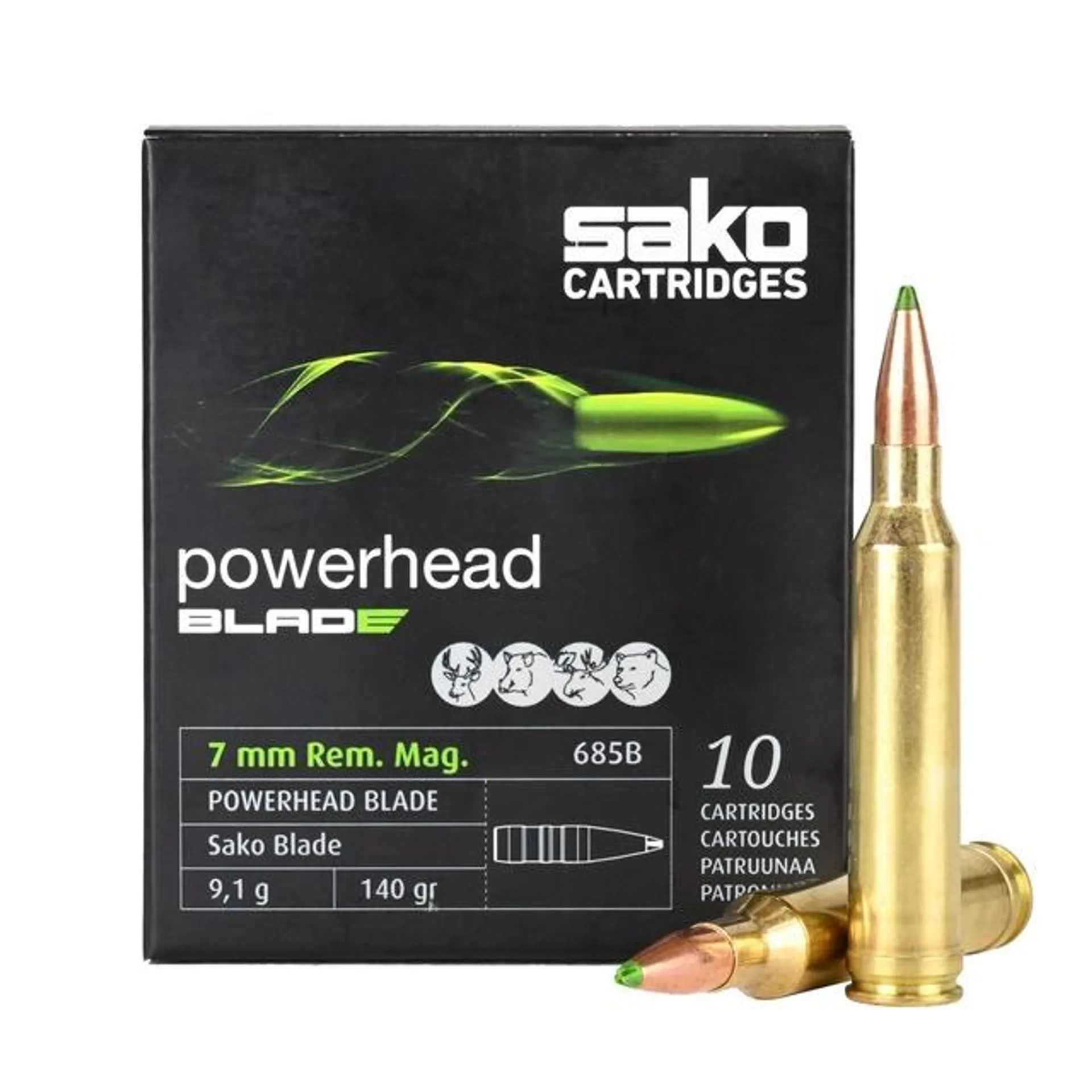 Sako Powerhead Blade 7mmRM 140gr (10pk)