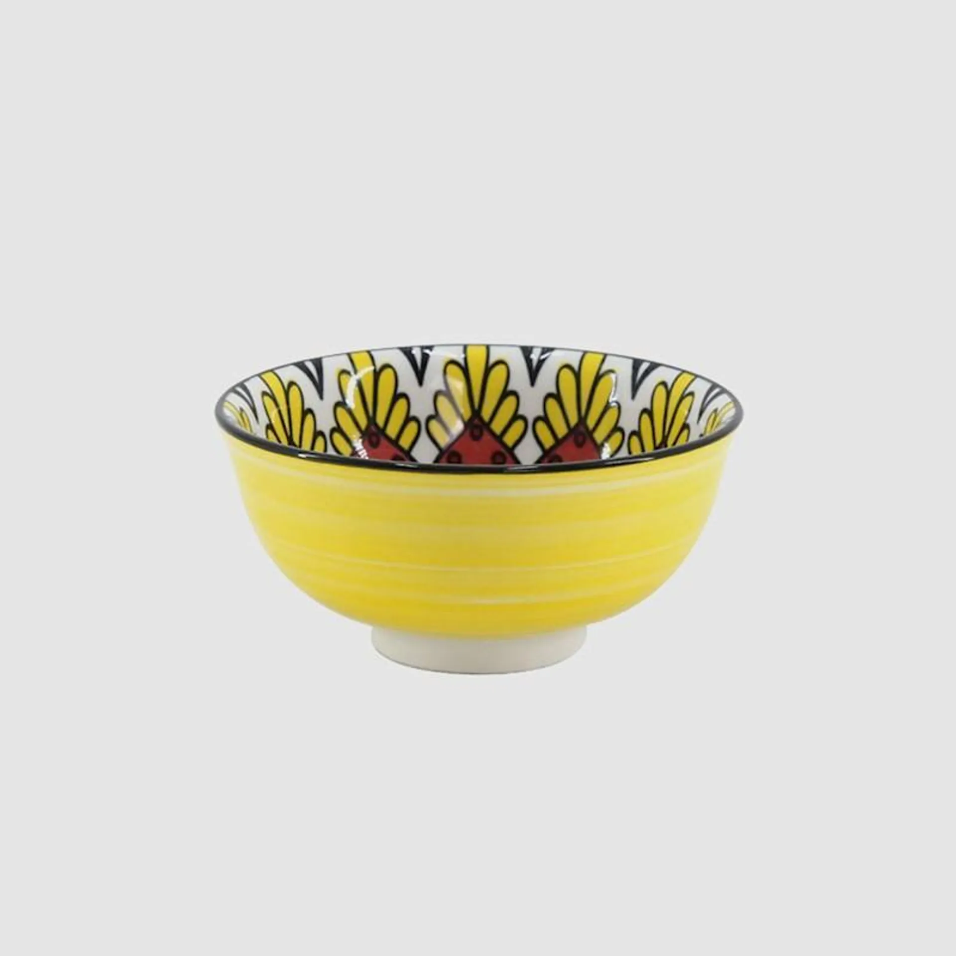 Arthouse Maroc Porcelain Bowl 11.5cm Red/Yellow