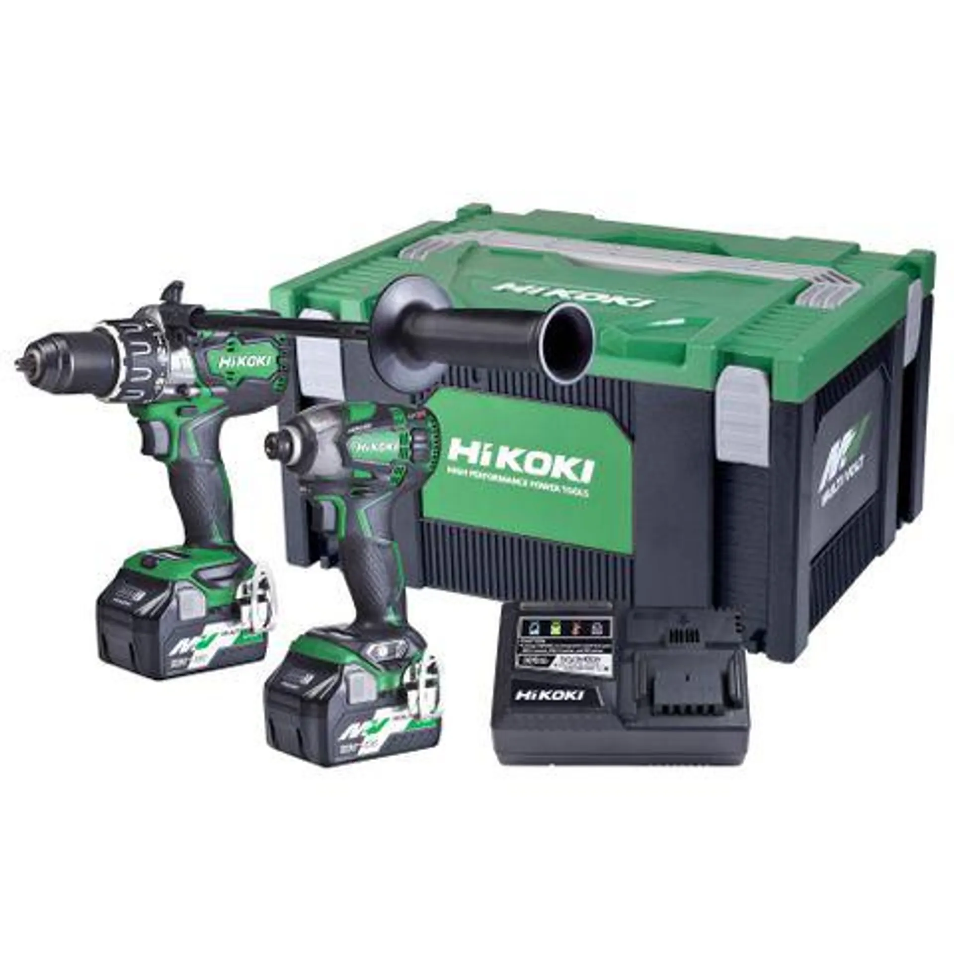 HiKOKI Cordless Impact Drill & Triple Hammer Impact Driver Brushless 18V Kit