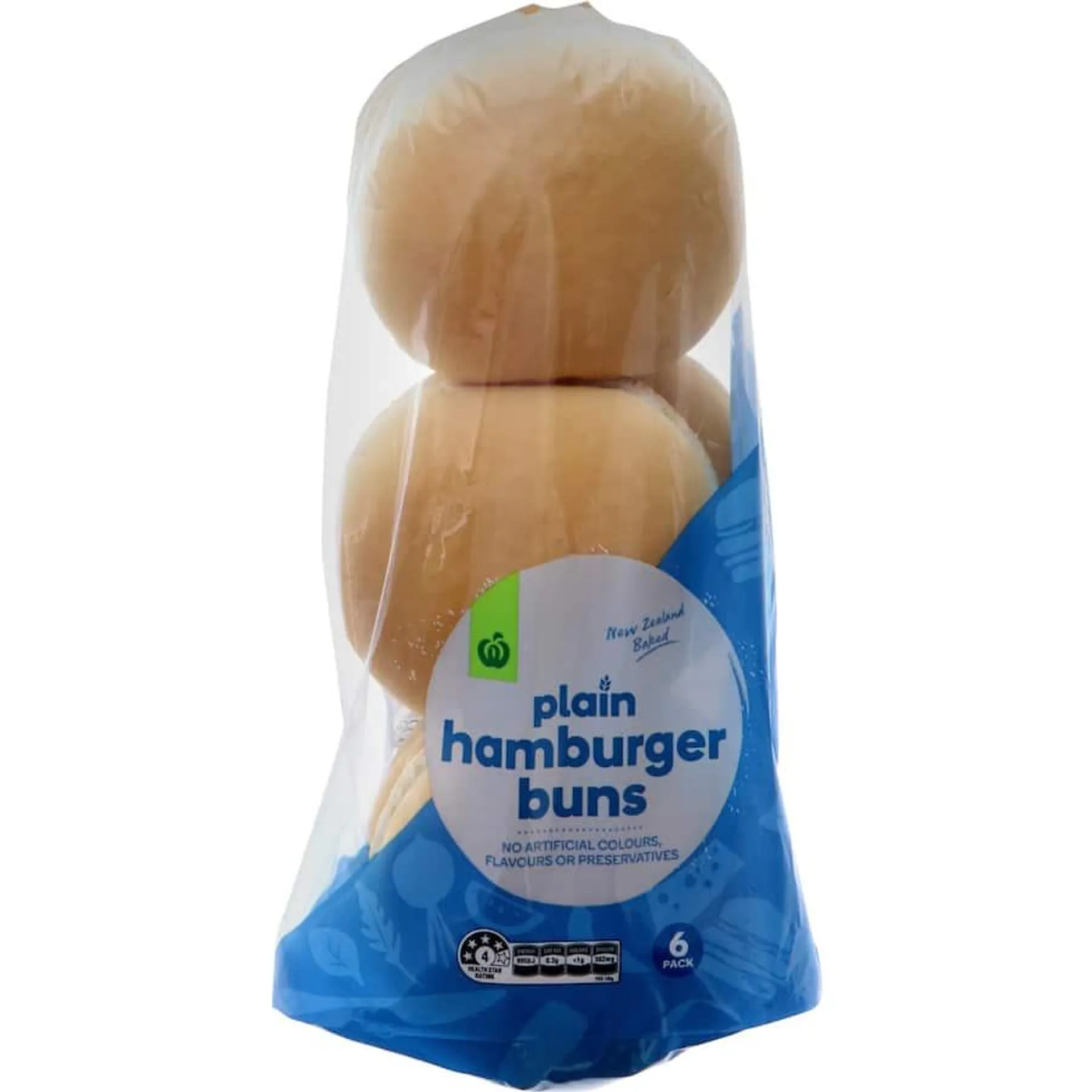 Woolworths Burger Buns Plain