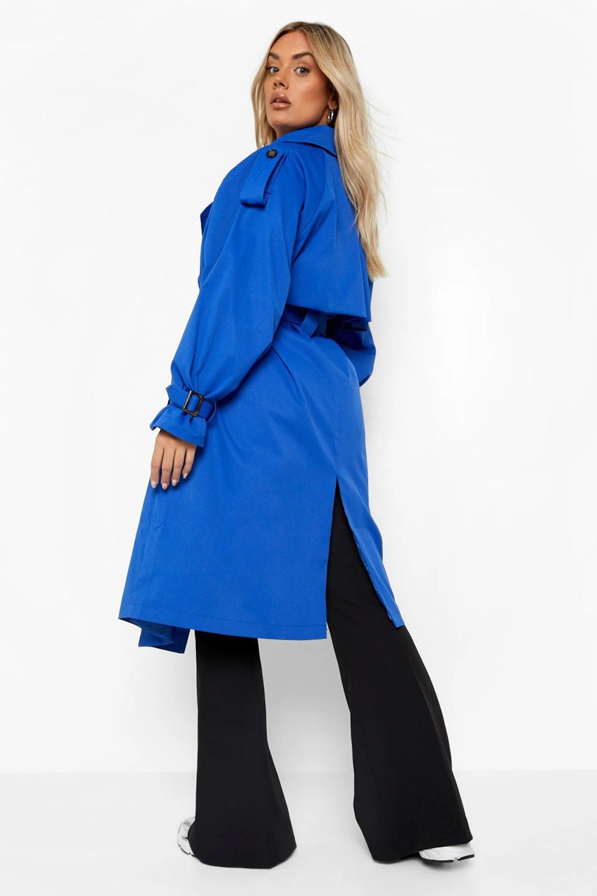 Plus Belted Trench Coat