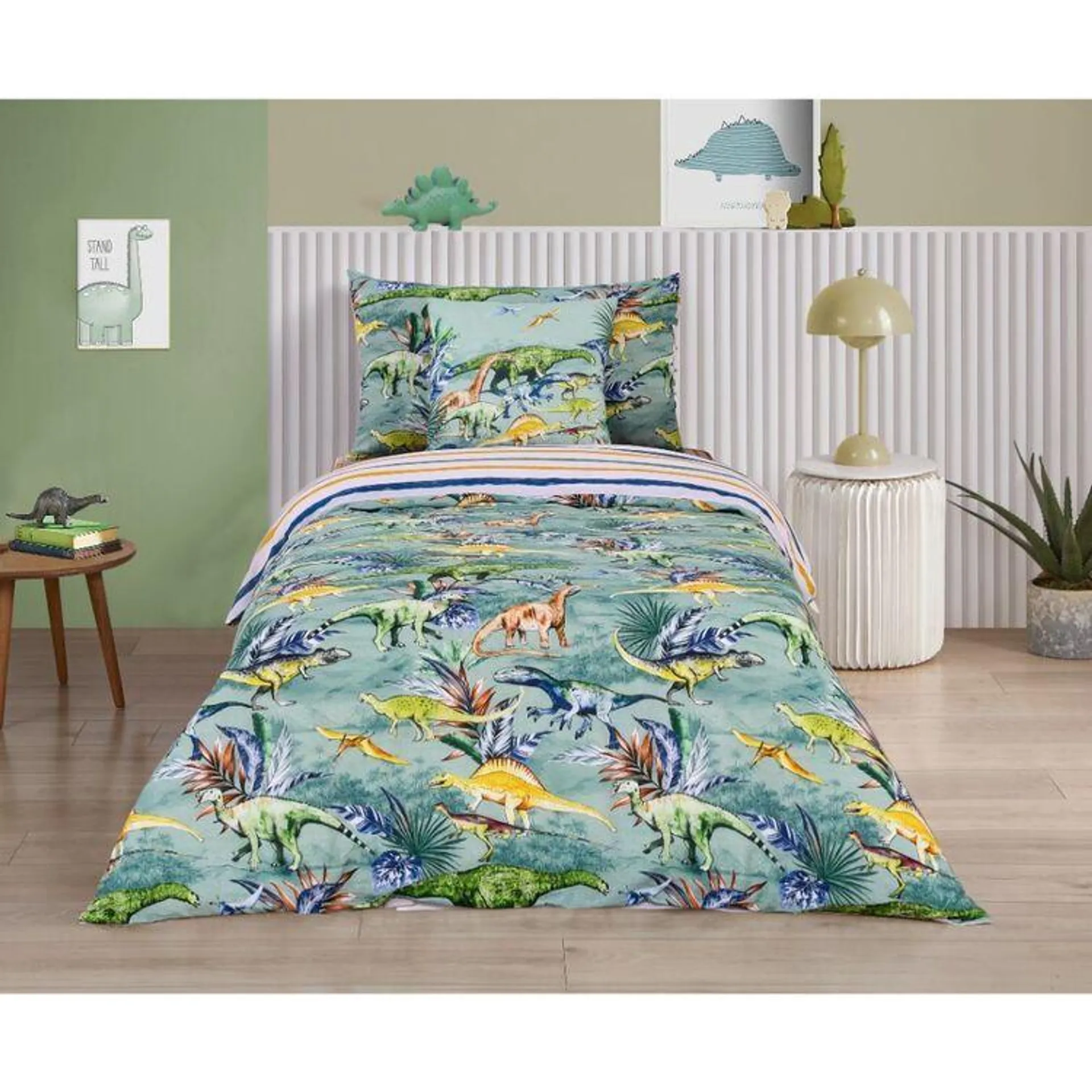 KOO Kids Stomp Quilt Cover Set Green