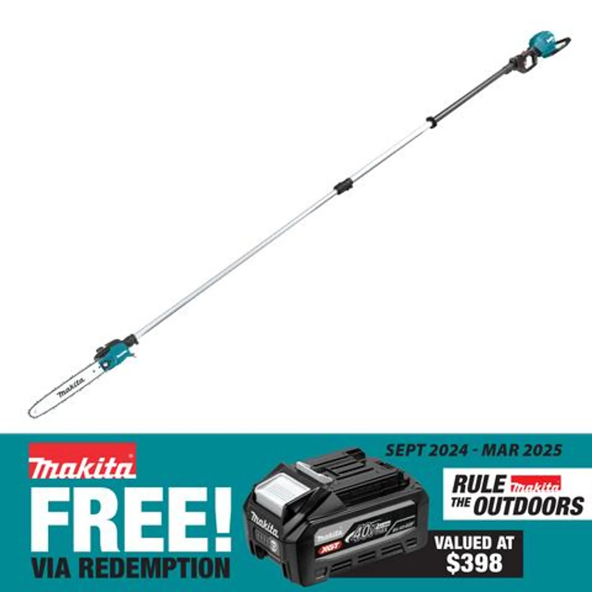 Makita XGT Cordless Telescopic Polesaw Brushless 40V - Bare Tool