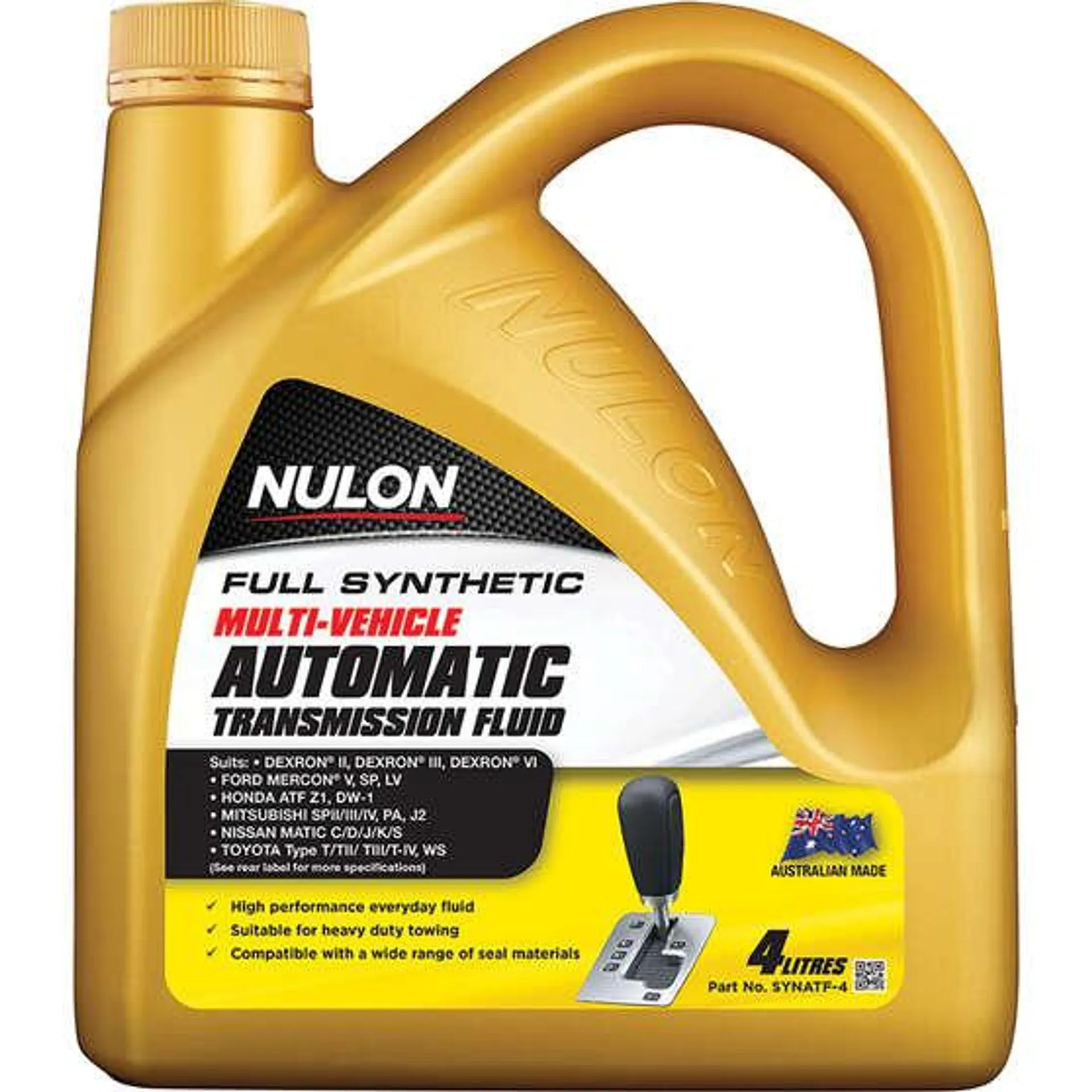 Nulon ATF Multi Vehicle Automatic Transmission Fluid 4 Litre