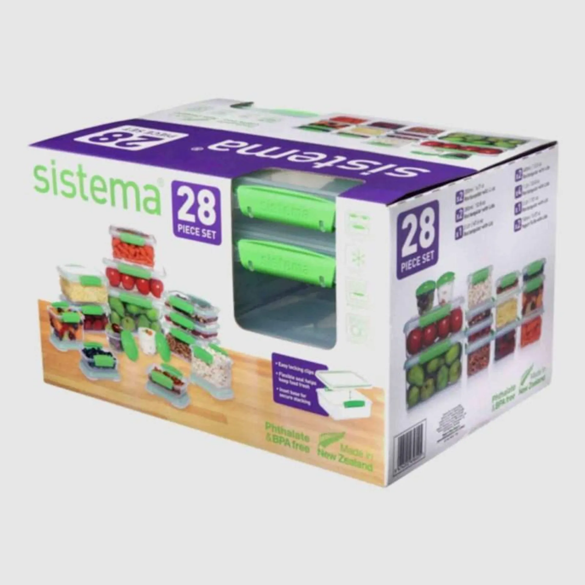 Sistema Container Set 28 Piece Green