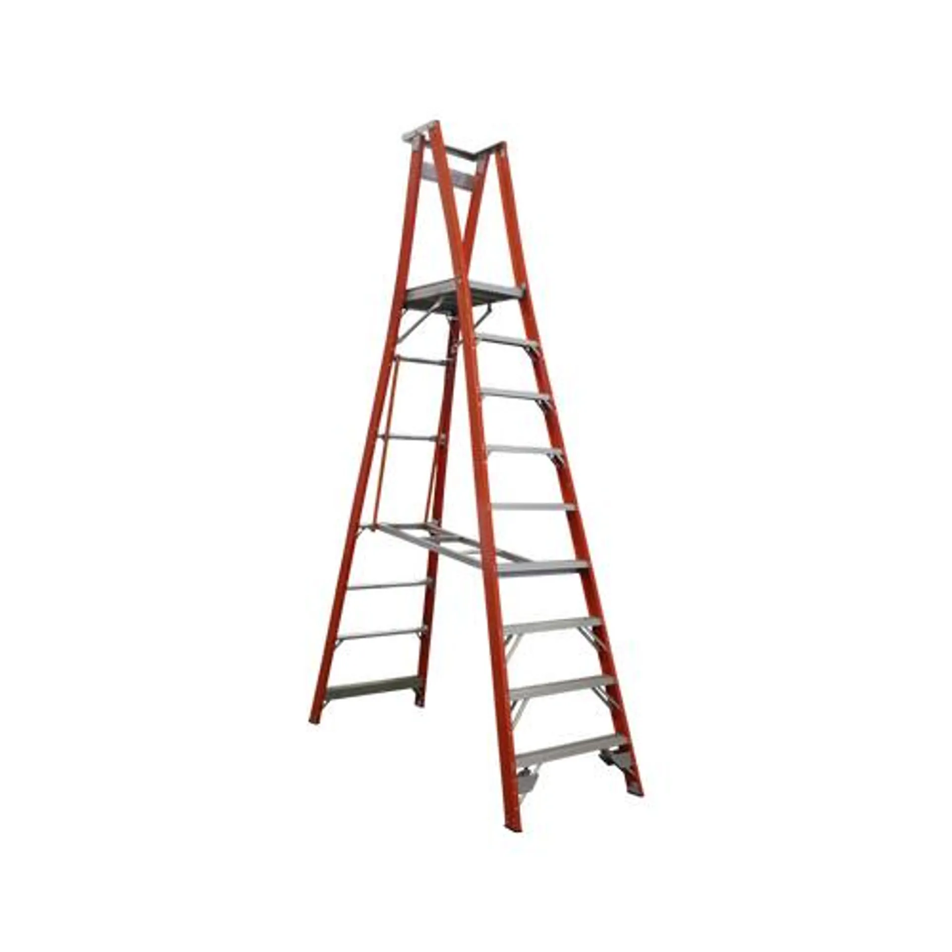 Indalex 150kg 2.7m Pro Series Fibreglass Platform Ladder PROPF12/9