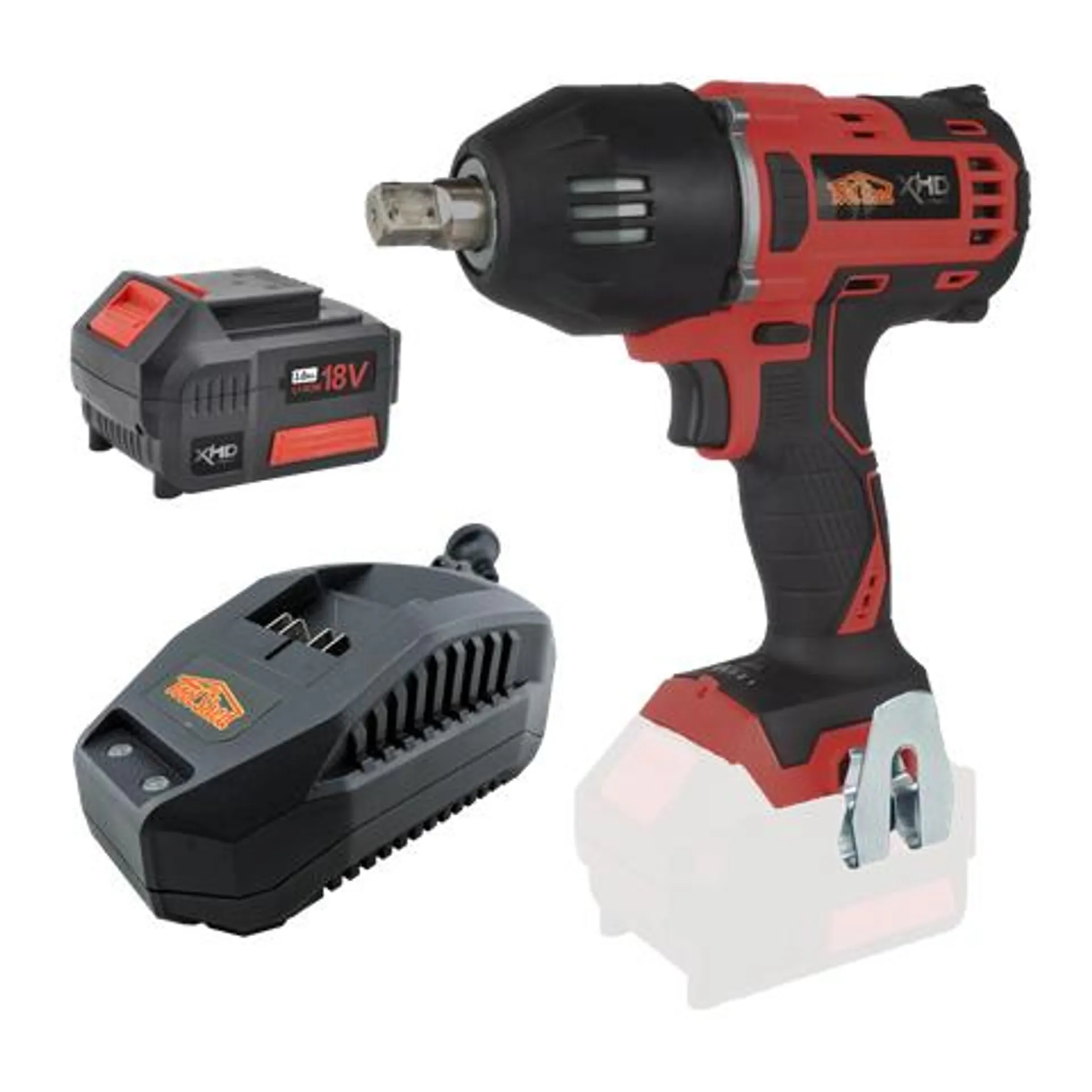 XHD Lithium Cordless Impact Wrench Brushless 1/2in 400Nm 18V 3Ah