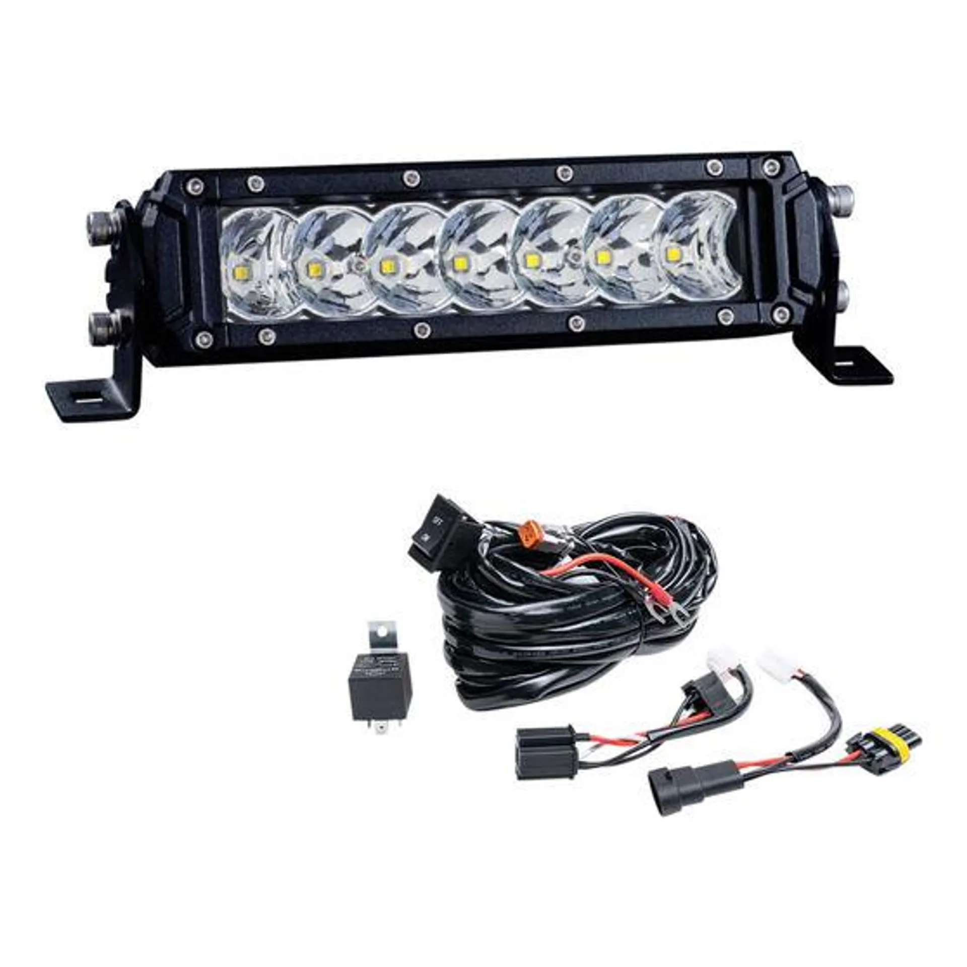 Ridge Ryder LED Driving Light Bar w/ harness - 7.5" 30W