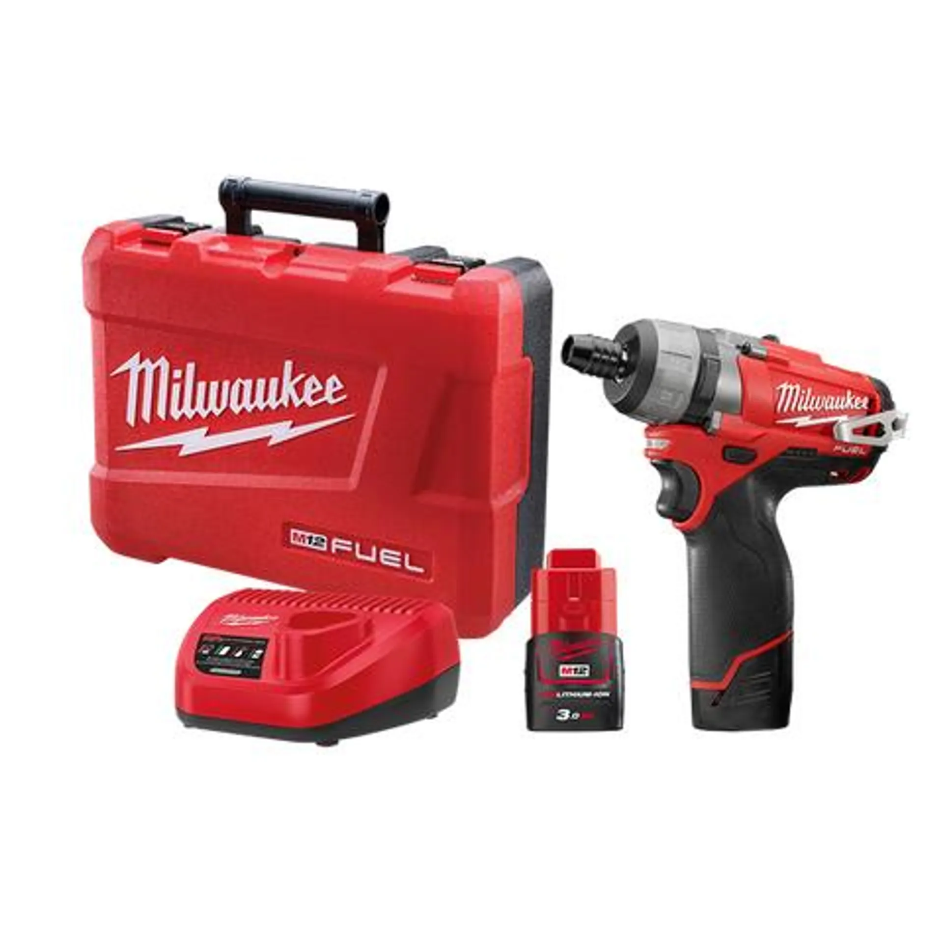 Milwaukee M12 FUEL Cordless Screwdriver 2 Speed Brushless 12v 3Ah