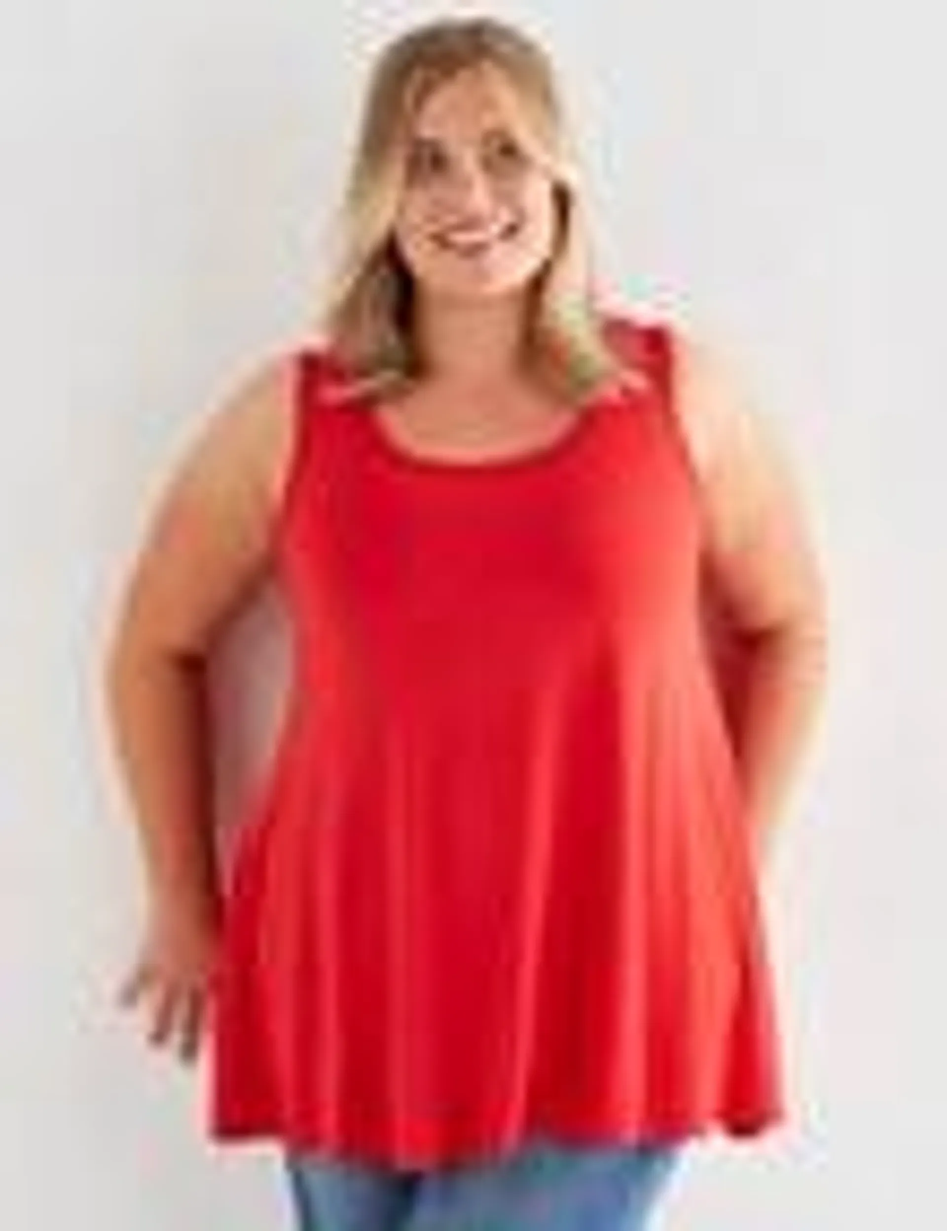 Bodycode Curve Swing Tank, Coral Red