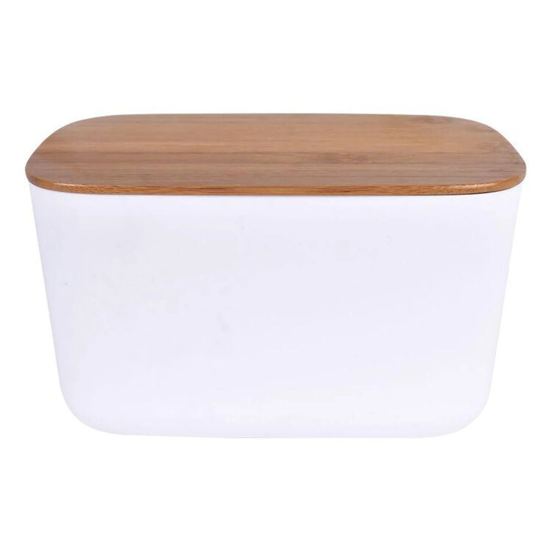 Clevinger Bamboo Storage Box with Lid White