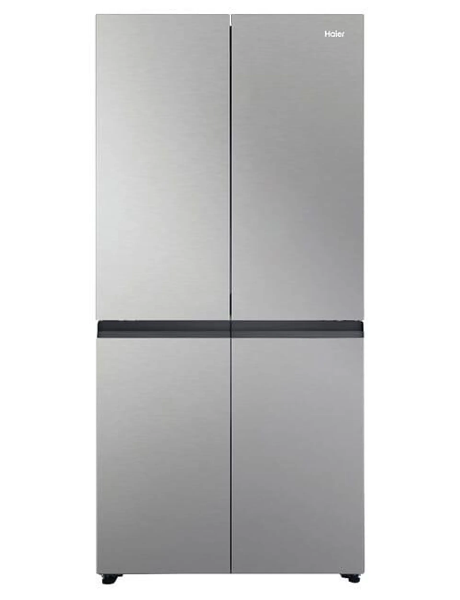 Haier 463L Quad Door Fridge Freezer, Satina, HRF530YS