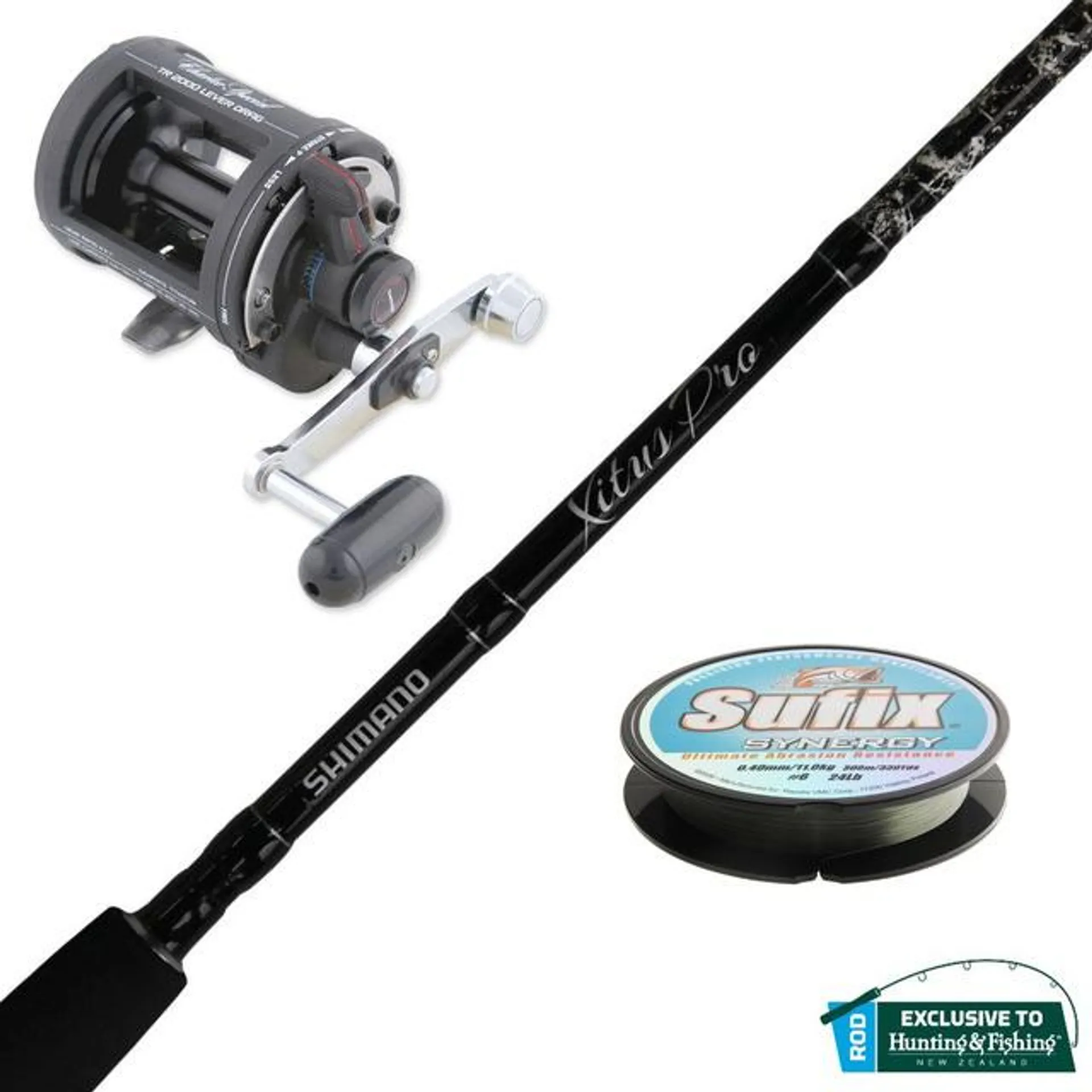 Shimano Charter Special TR2000LD / Xitus Pro 5' 10" 6-10kg 1pc Boat Combo + Mono