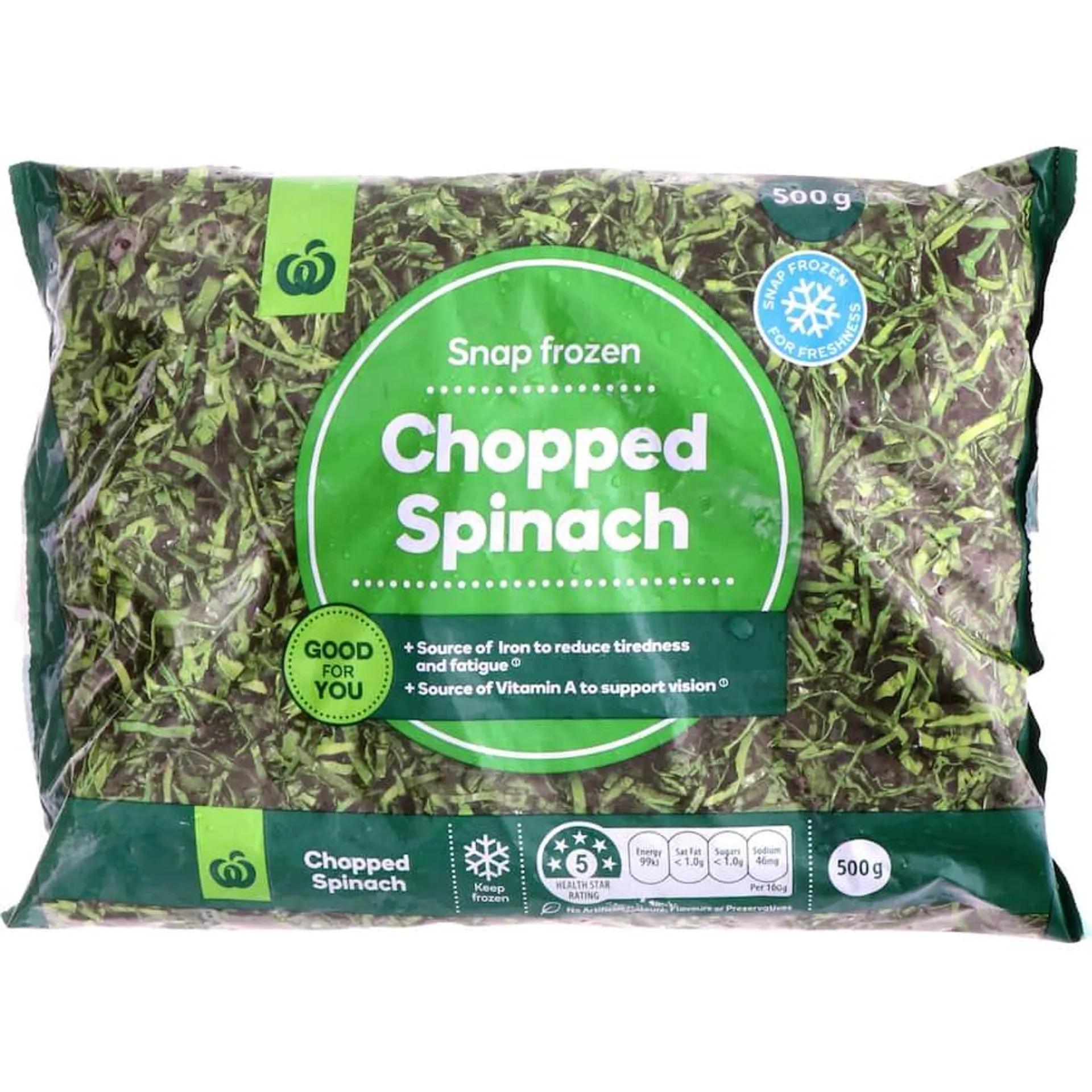 Woolworths Frozen Chopped Spinach