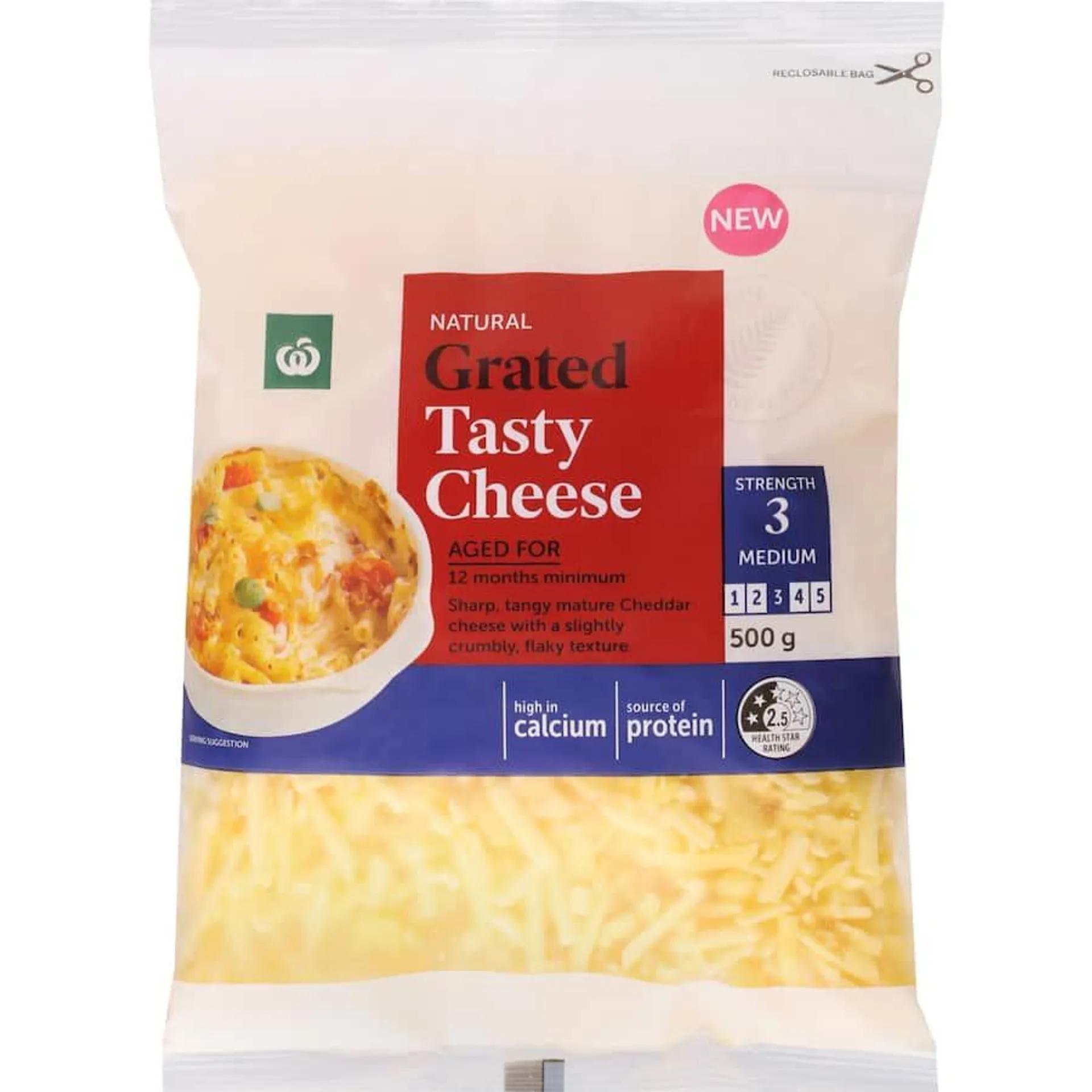 Woolworths Tasty Cheese Grated