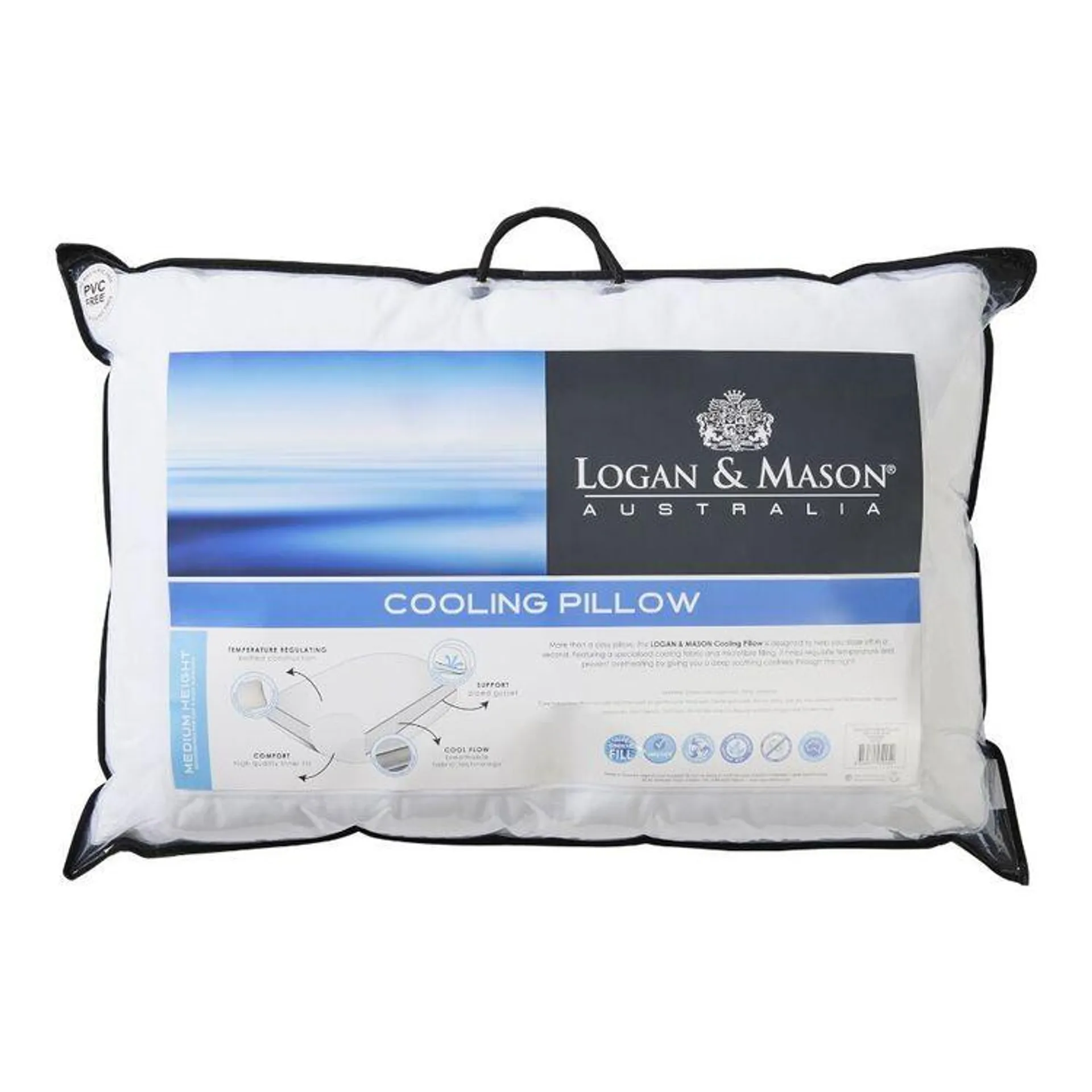 Logan & Mason Cooling Pillow White Standard