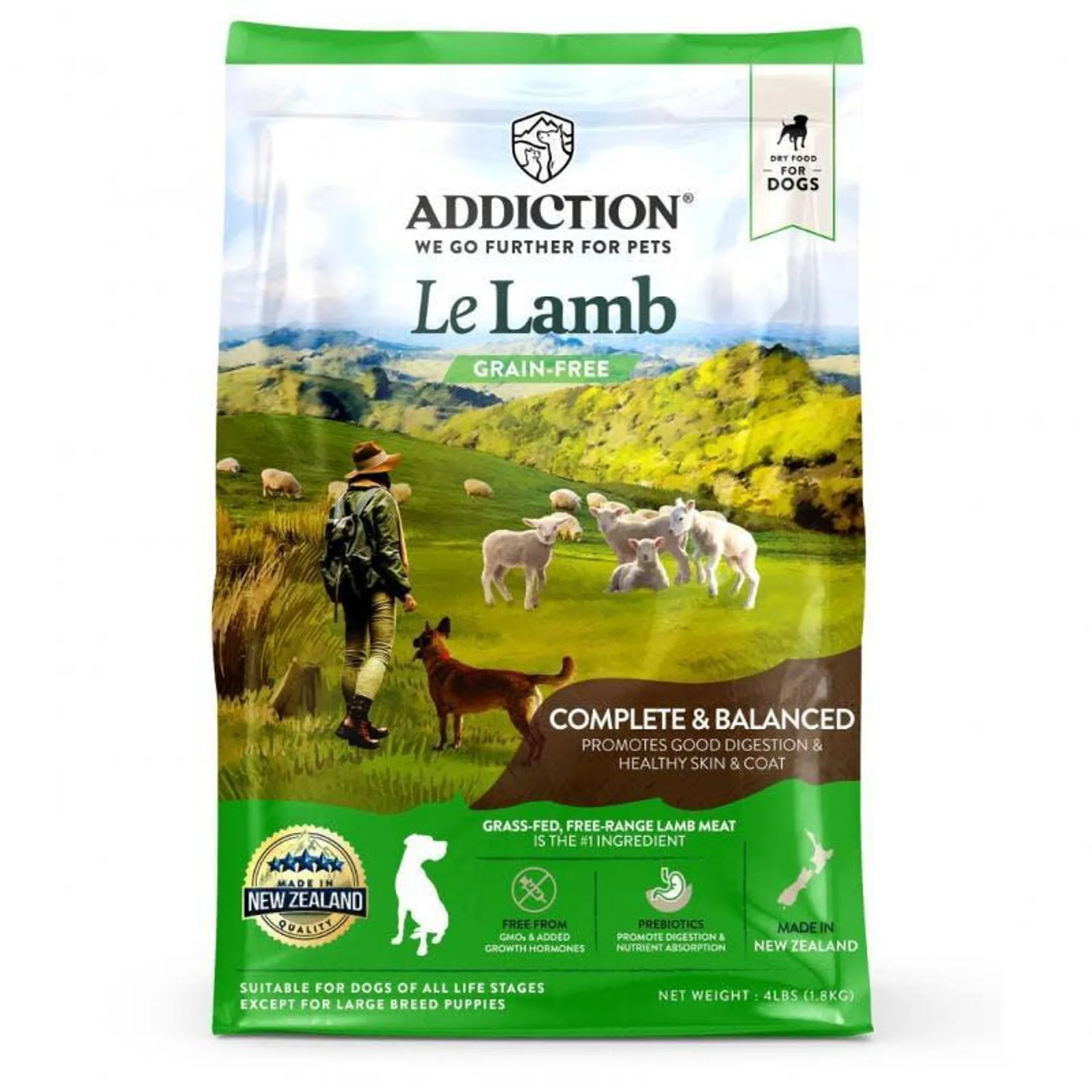 Addiction Le Lamb Digestive Health Dry Dog Food