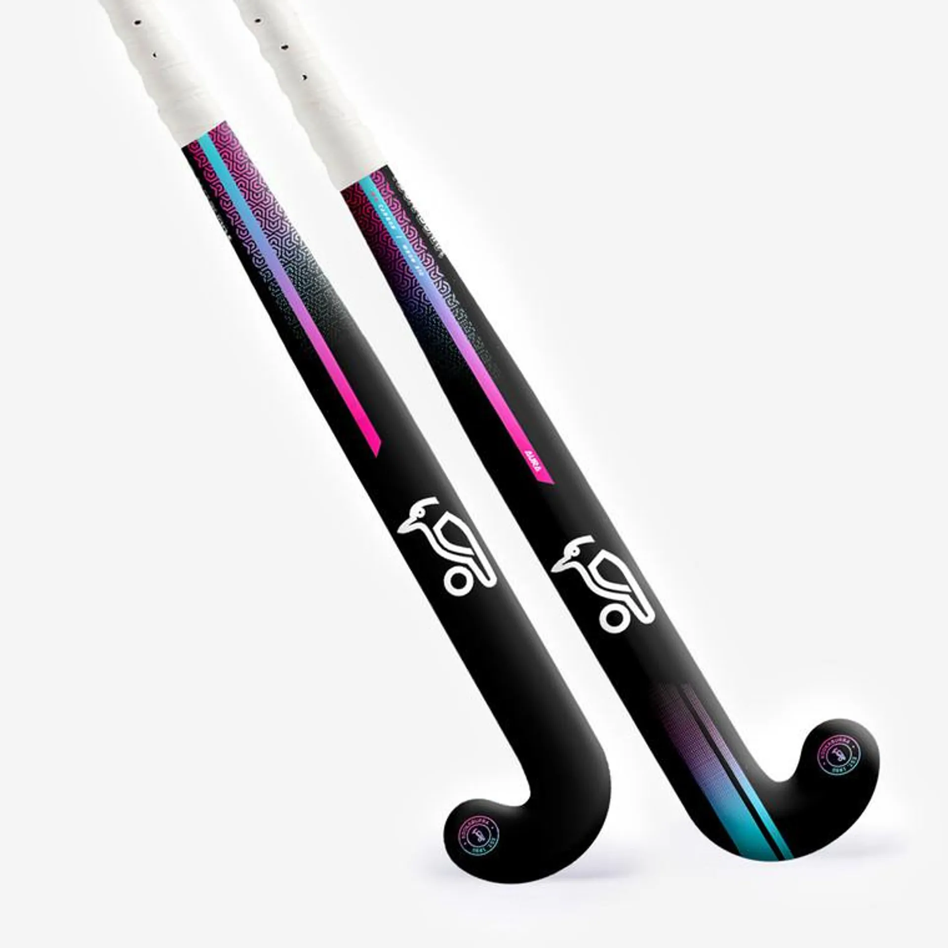 Kookaburra Aura Composite Hockey Stick Black/Pink/Aqua