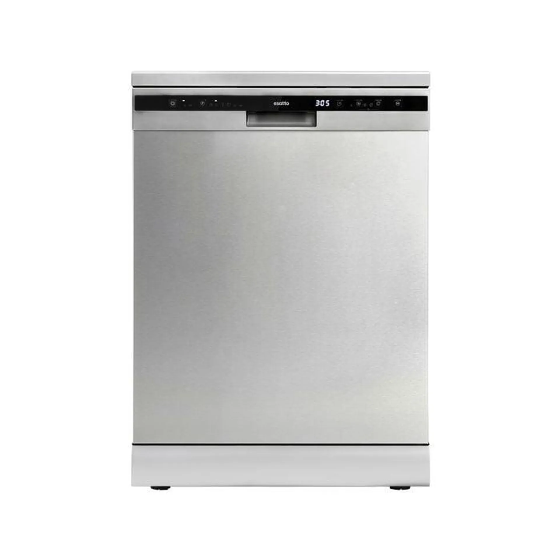 Esatto 60cm Stainless Steel 12 Place Setting Dishwasher WELS 4.5 Star 10.8L Per Wash