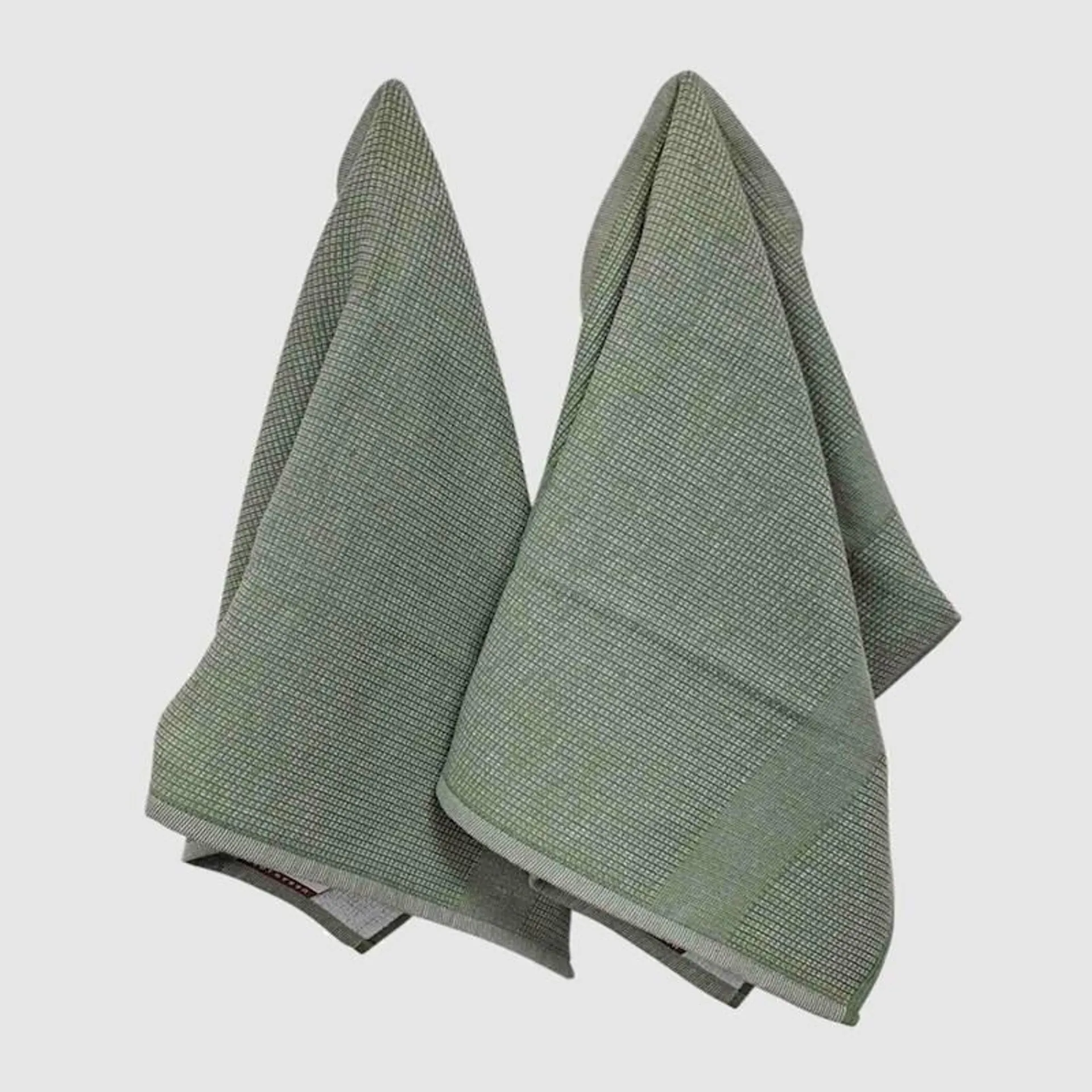 Urban Loft Waffle Kitchen Towels PK2 Light Sage