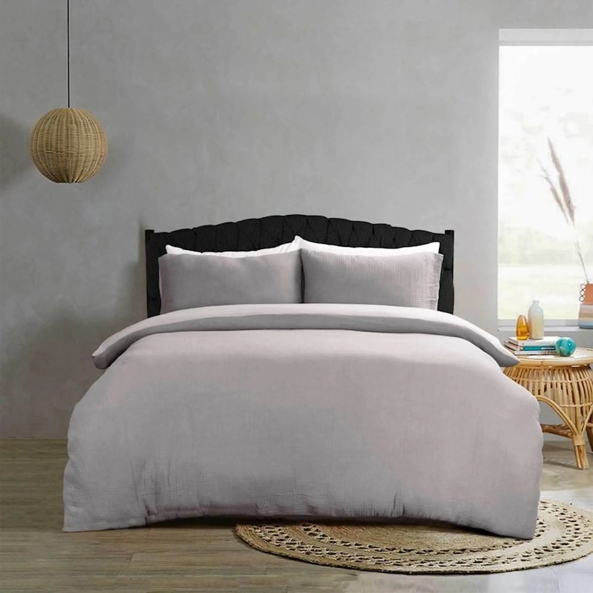 Urban Loft Crinkle Duvet Cover Set