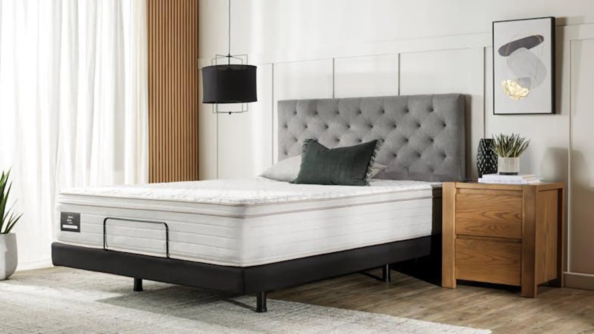 King Koil Conforma Classic II Soft Queen Mattress with Refresh Adjustable Base by A.H. Beard