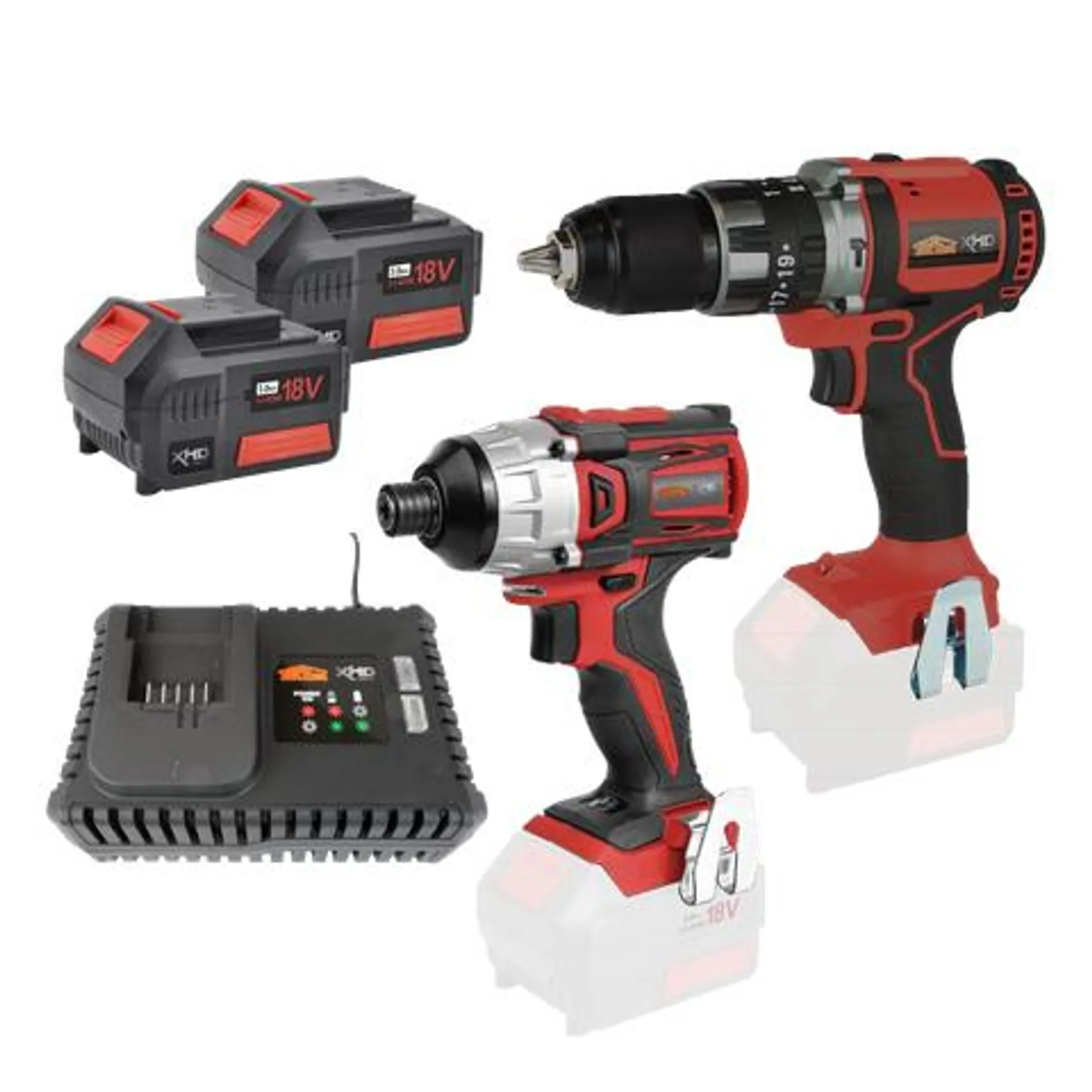 ToolShed XHD Cordless Hammer Drill and Impact Driver Brushless 18V 3Ah