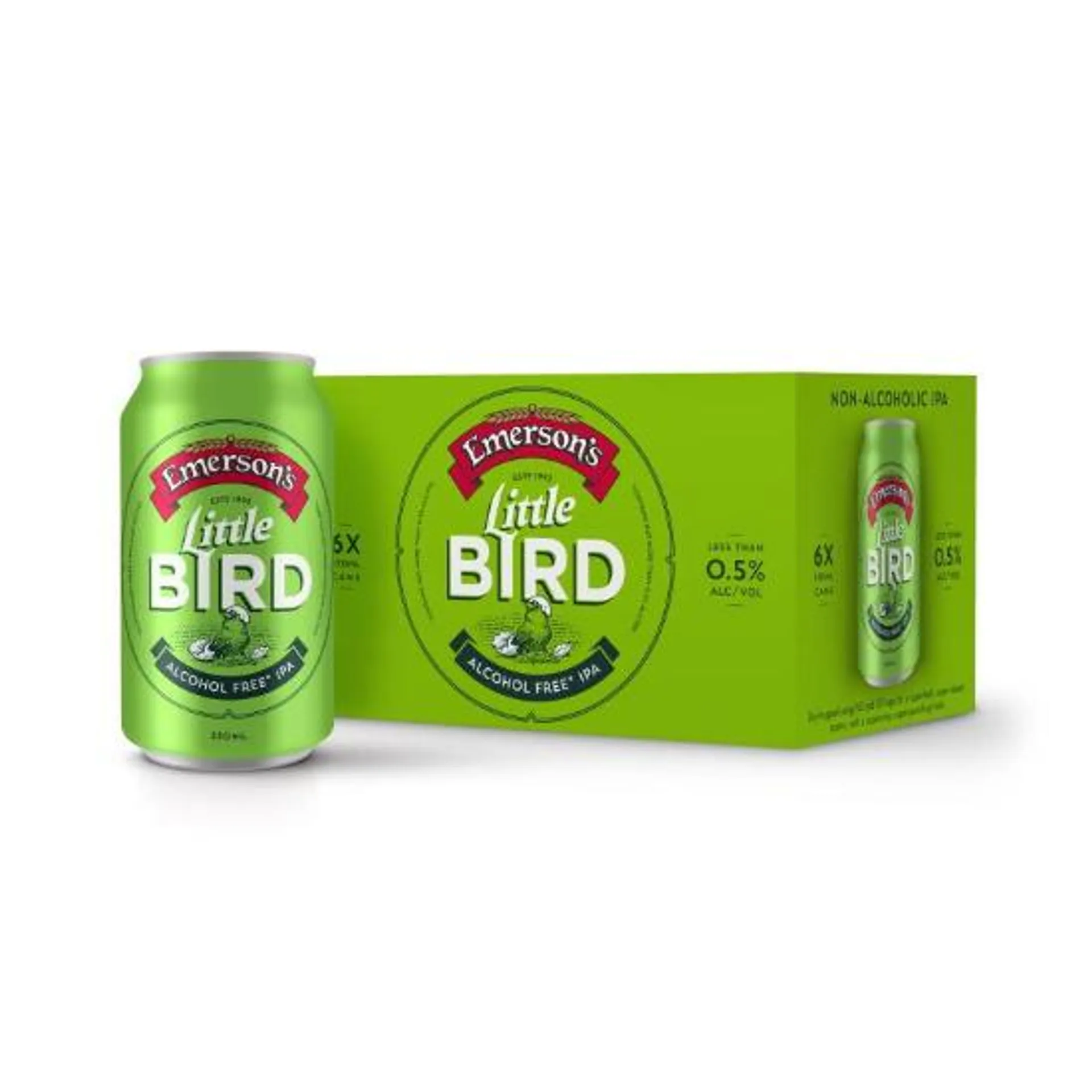 Emerson's Little Bird Alcohol Free IPA Cans 6x330ml