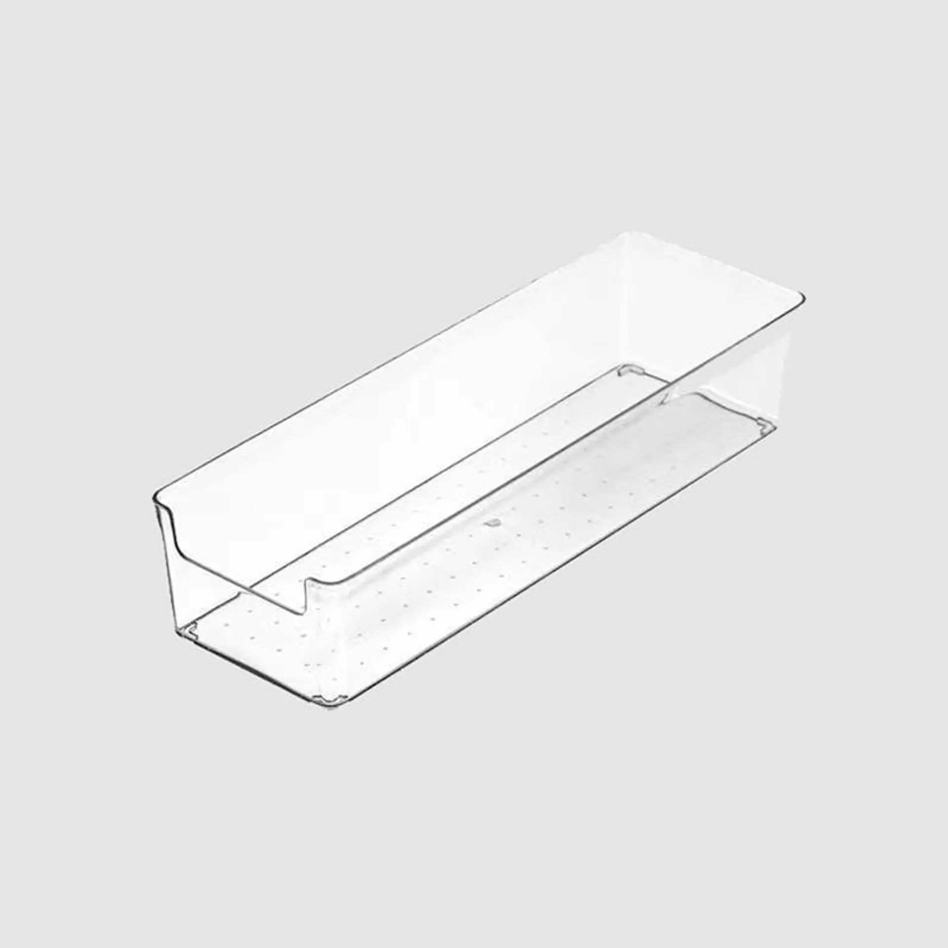 U Shaped Rectangle Storage Tray Clear S