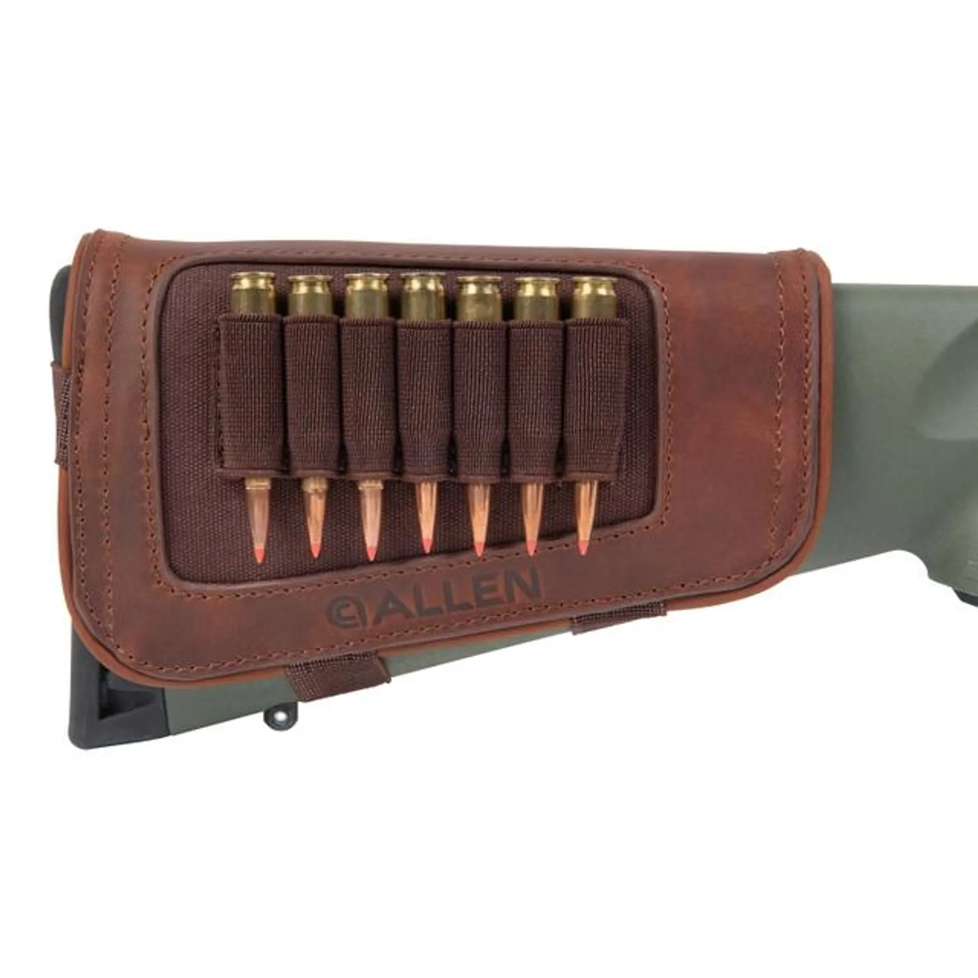 Allen New Castle Leather Buttstock Cartridge Holder 7 Shells