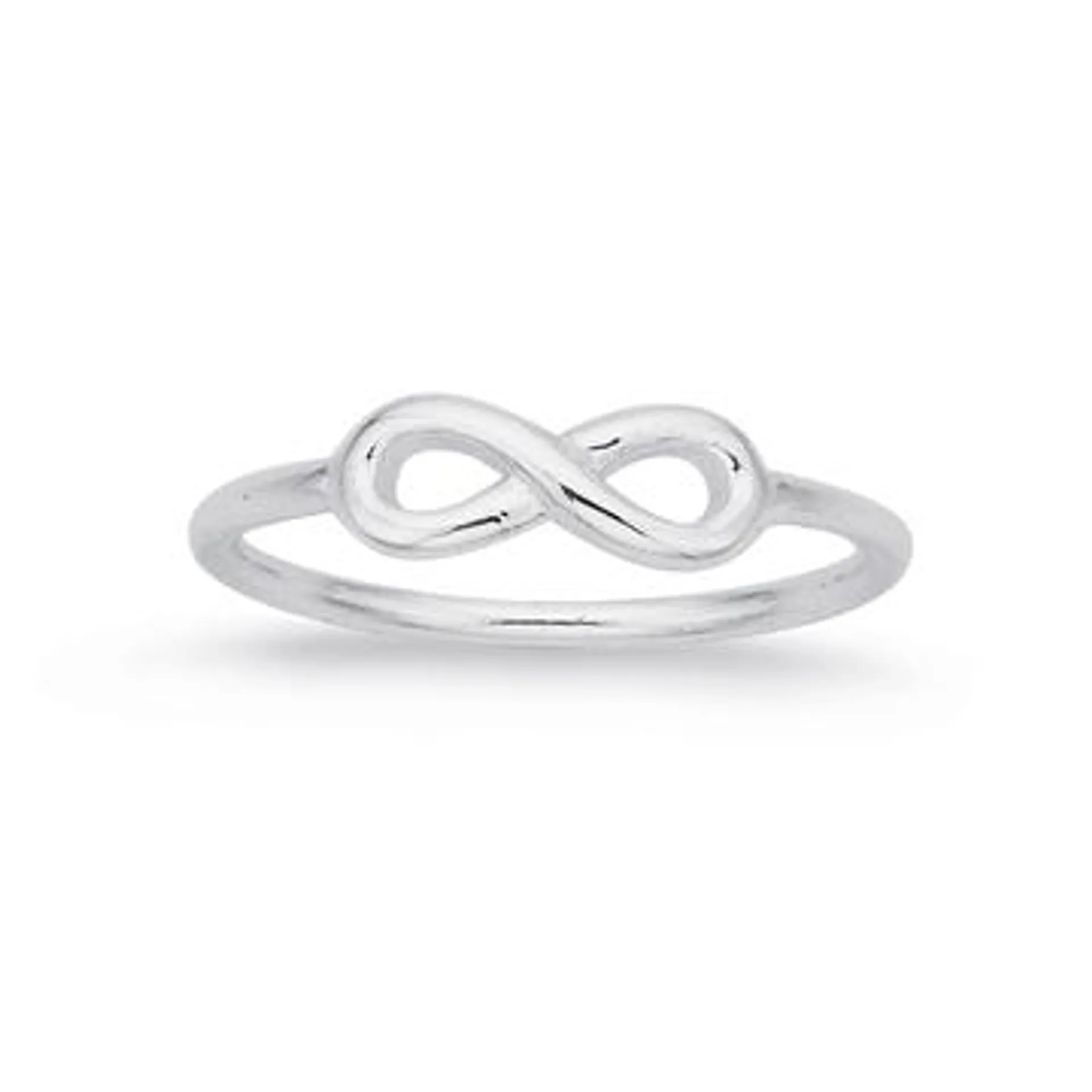Sterling Silver Infinity Mini Ring Size G