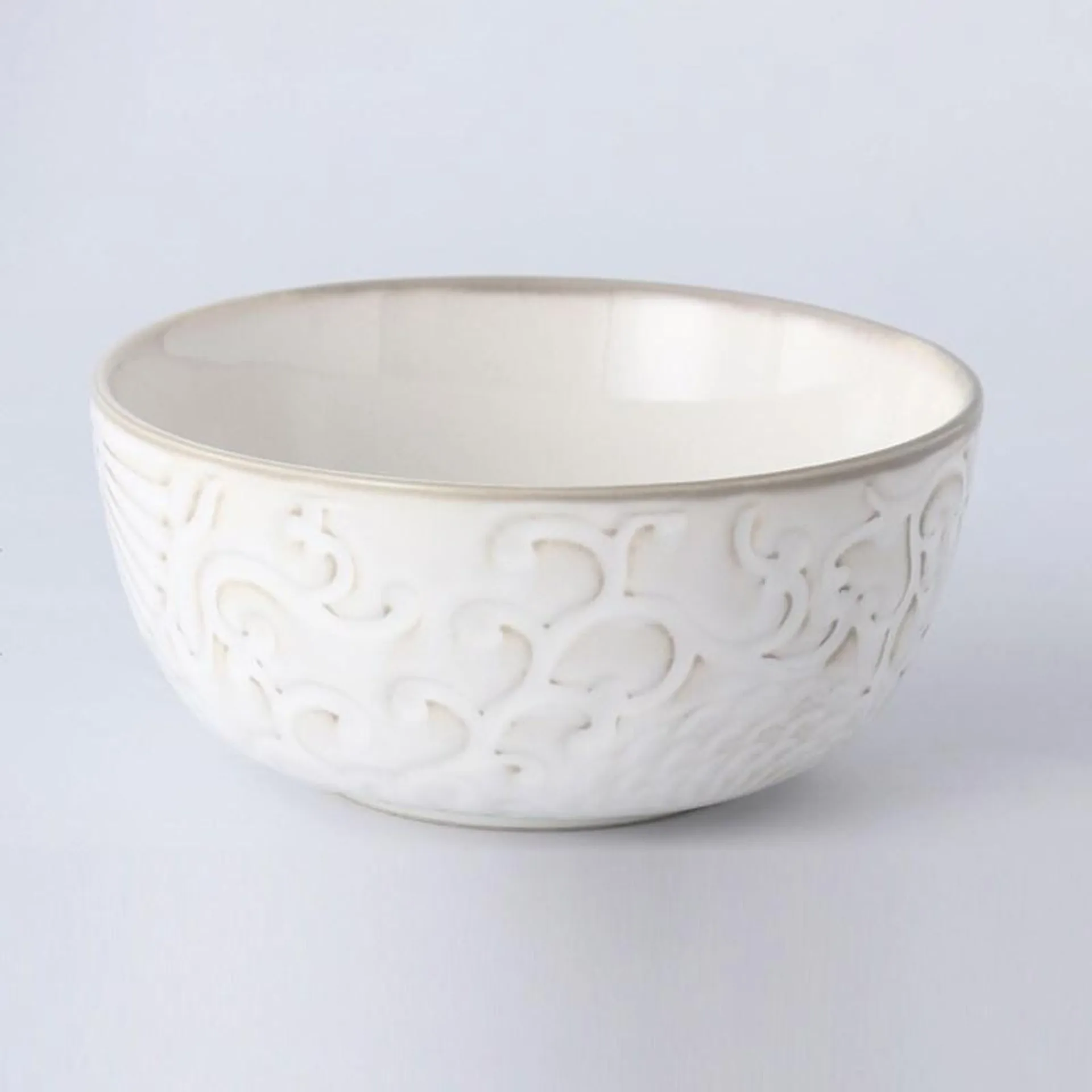 Urban Loft Linen Stoneware Bowl 17cm Florals