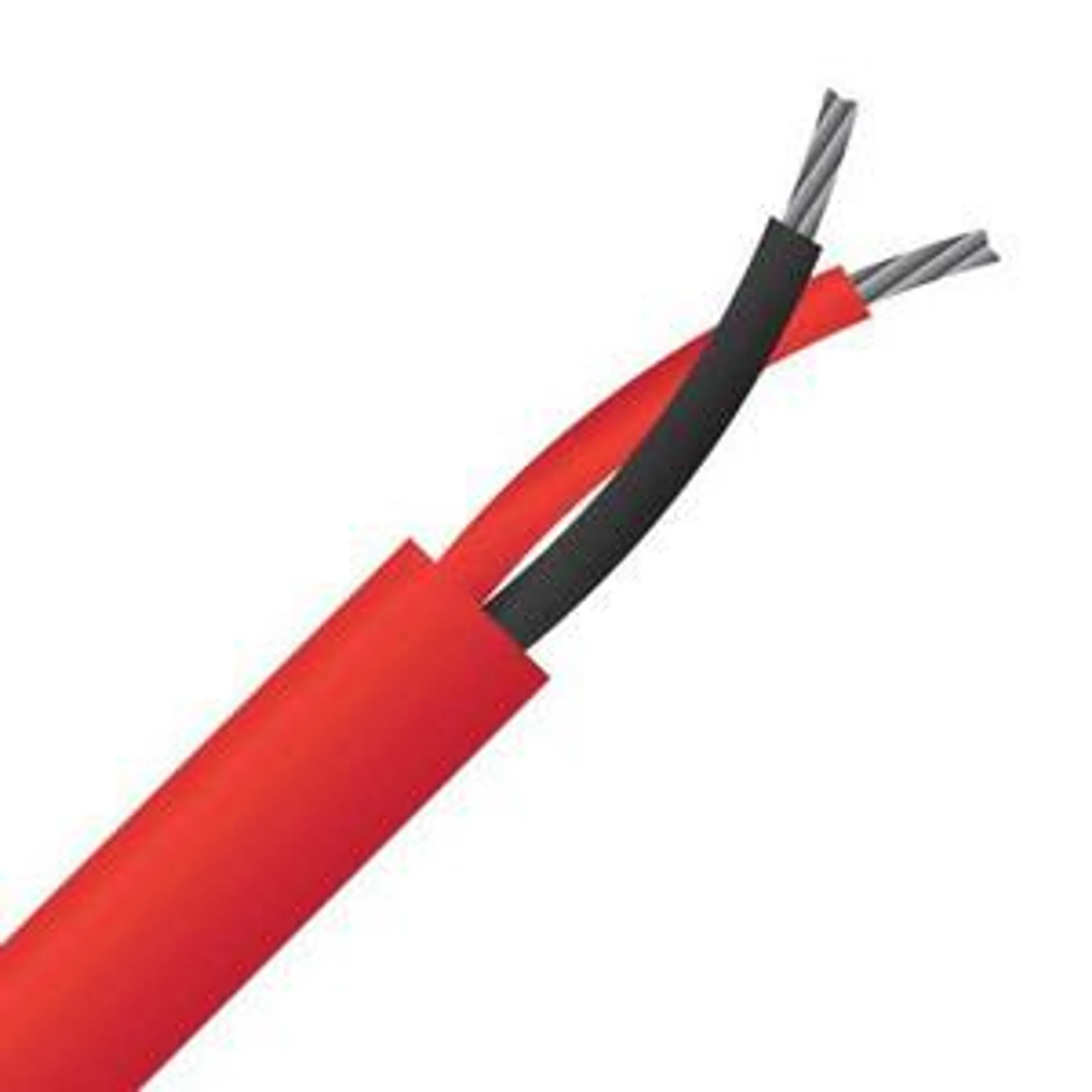 Cable 1.25mm 2c Fire Alarm TCW Red (200m Box)