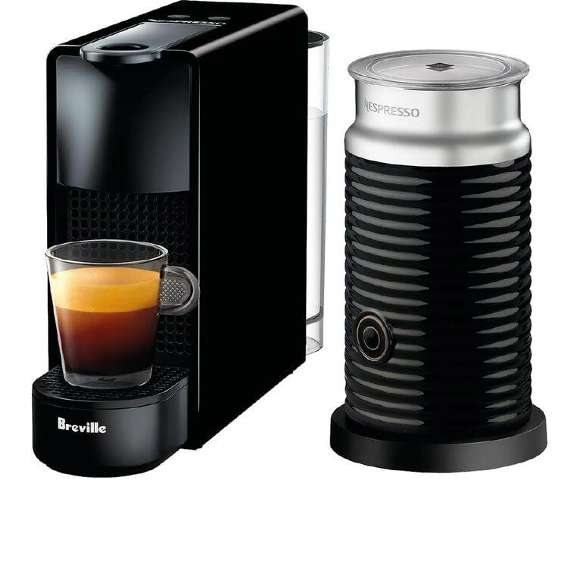 Nespresso Breville Essenza Mini Coffee Machine Pure Black