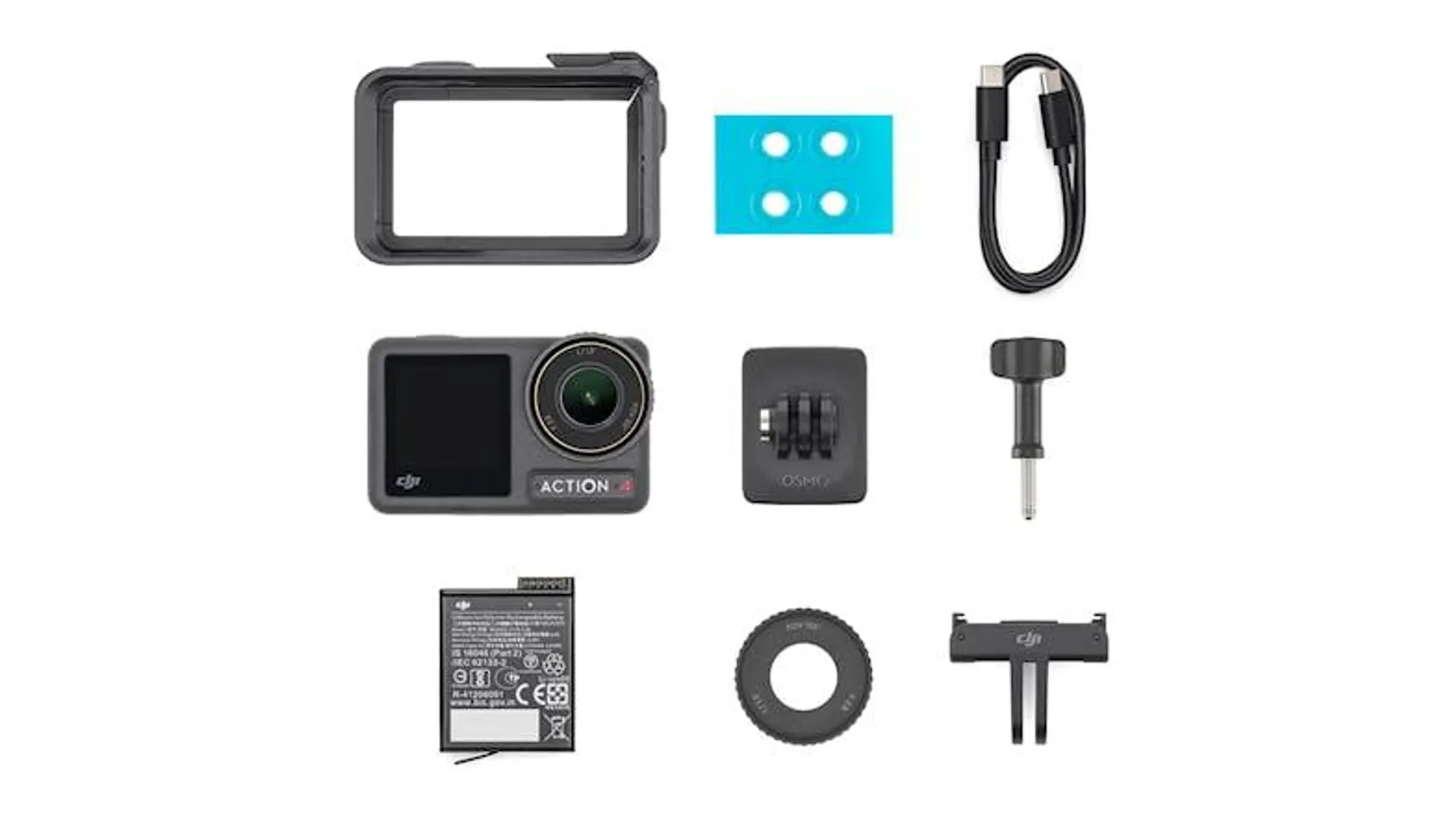 DJI Osmo Action 4 4K Action Camera - Black (Standard Combo)