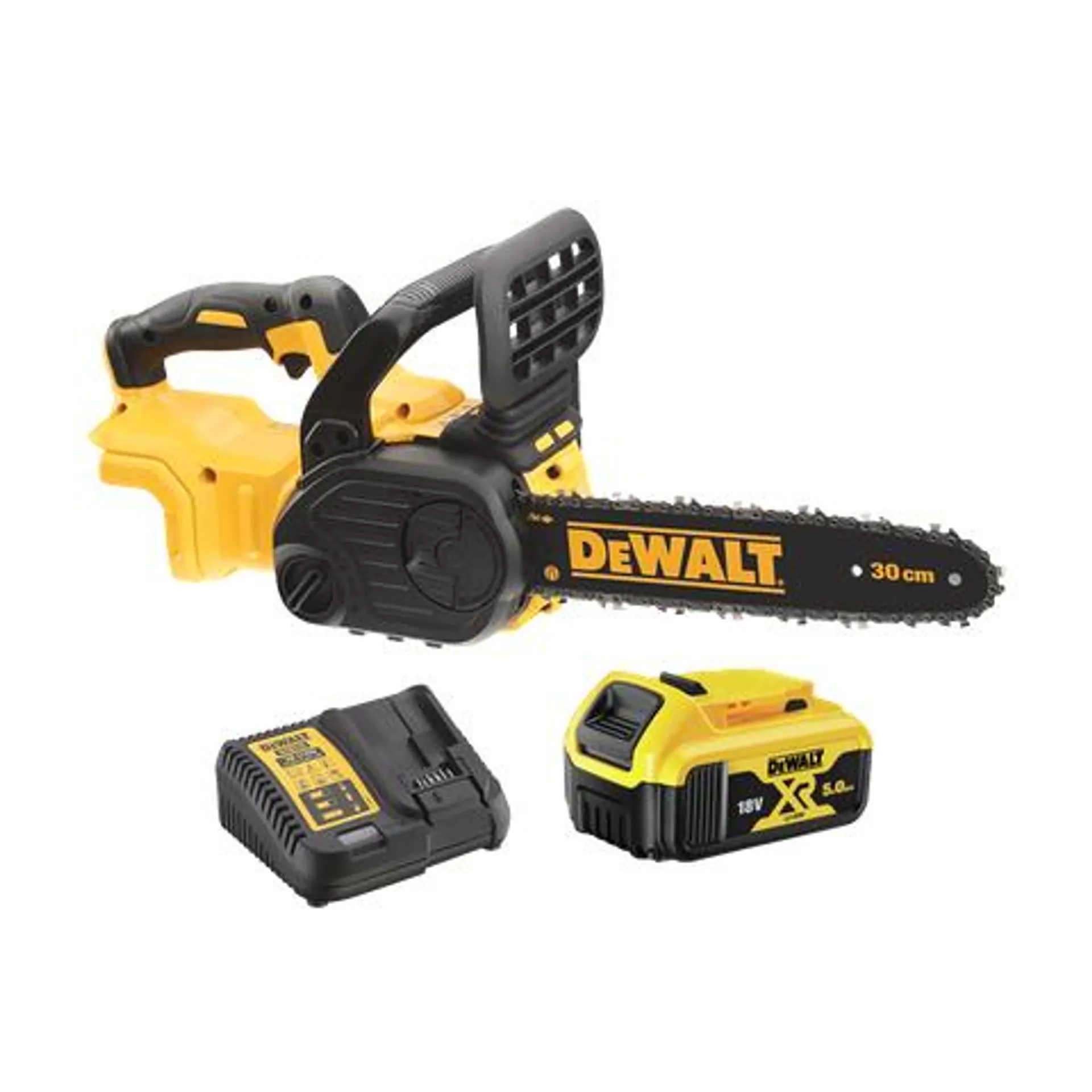 DeWalt Cordless Chainsaw Brushless 12in 18V 5Ah