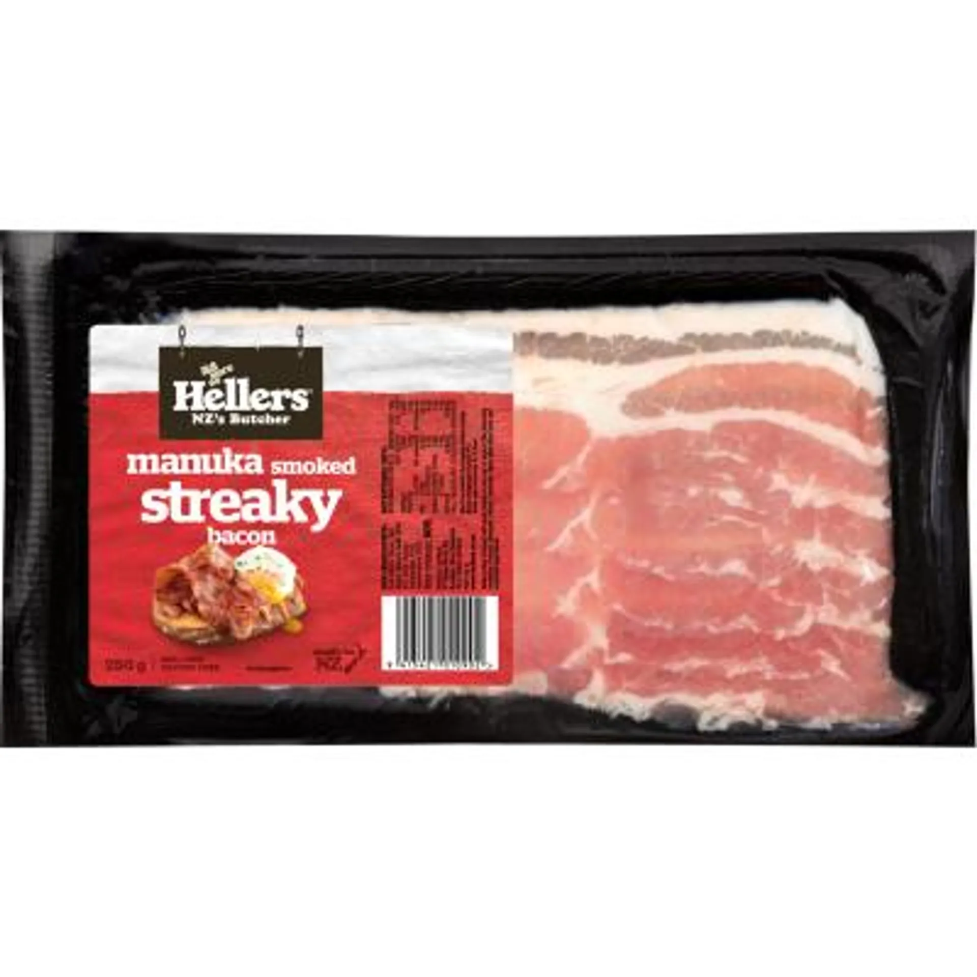 Hellers Manuka Smoked Streaky Bacon