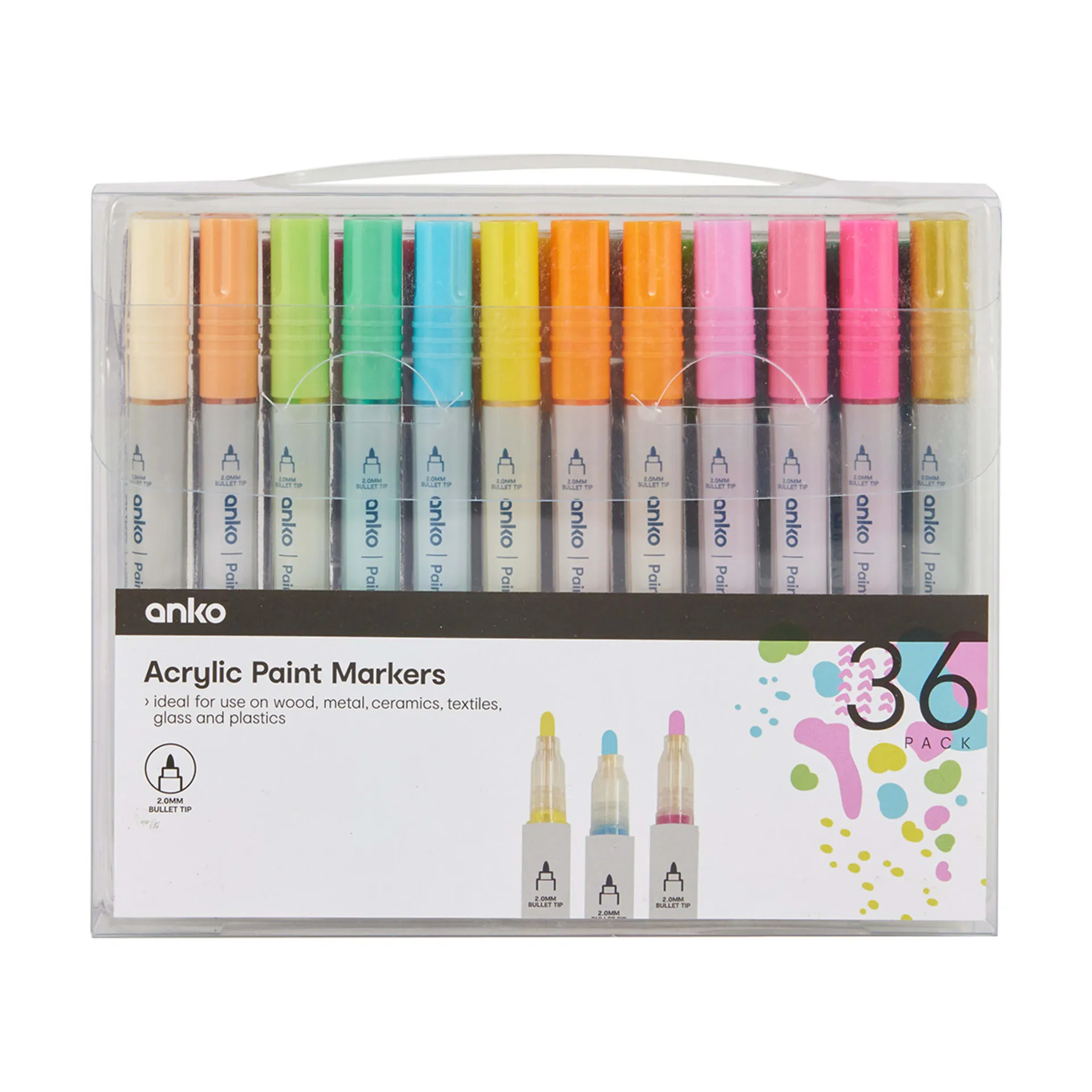 36 Pack Acrylic Paint Markers